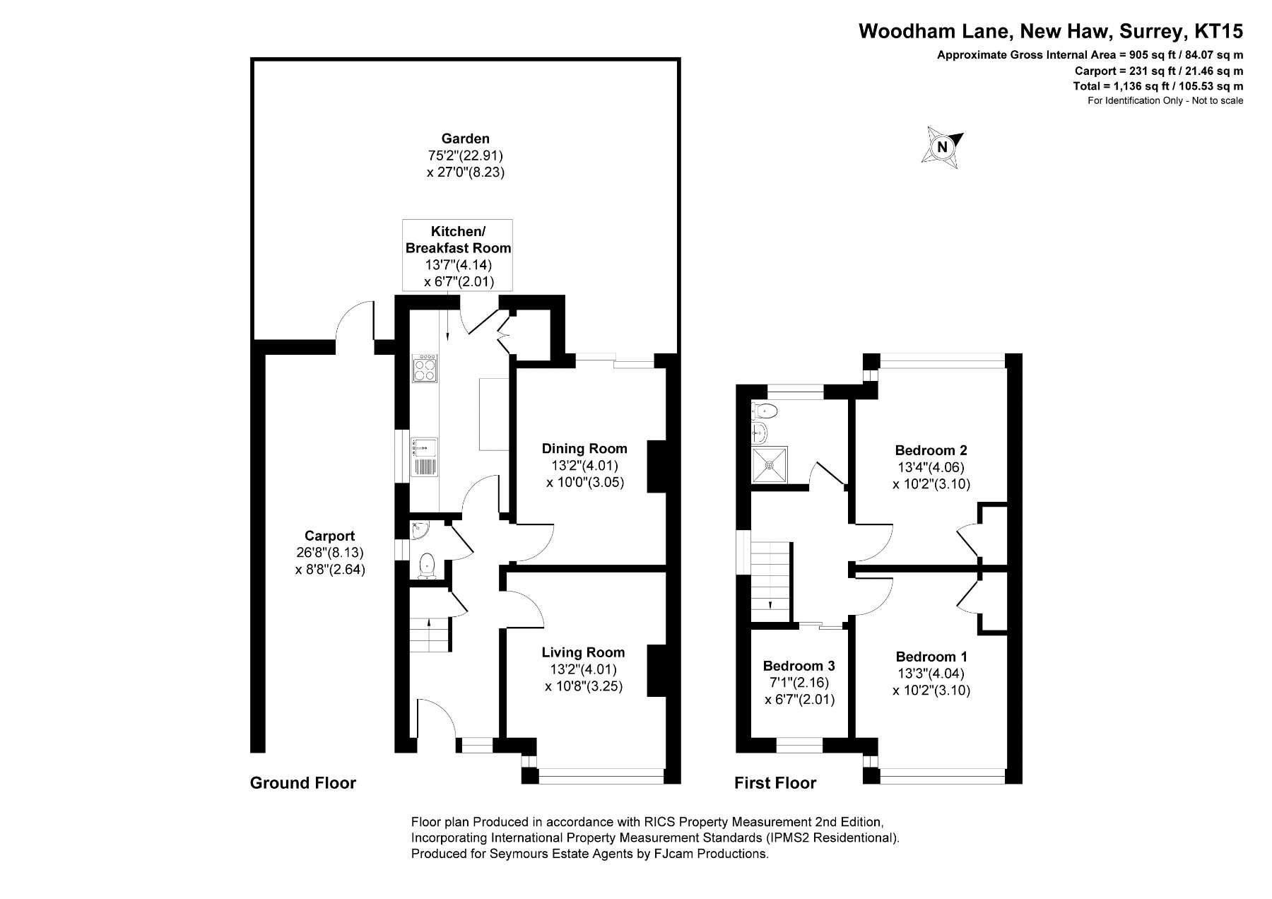 158, Woodham Lane, Surrey floorplan