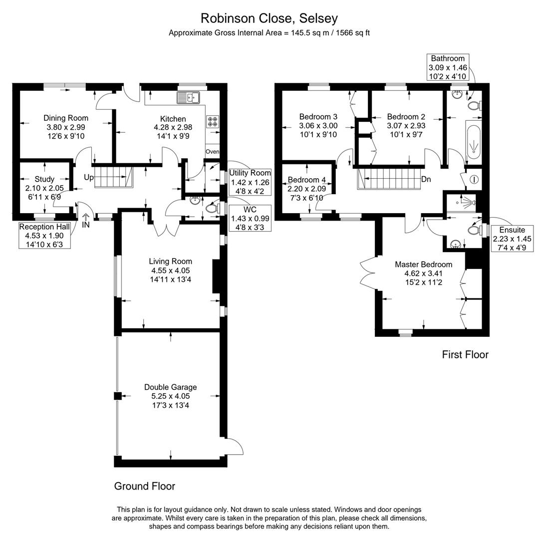 60, Robinson Close, Chichester floorplan