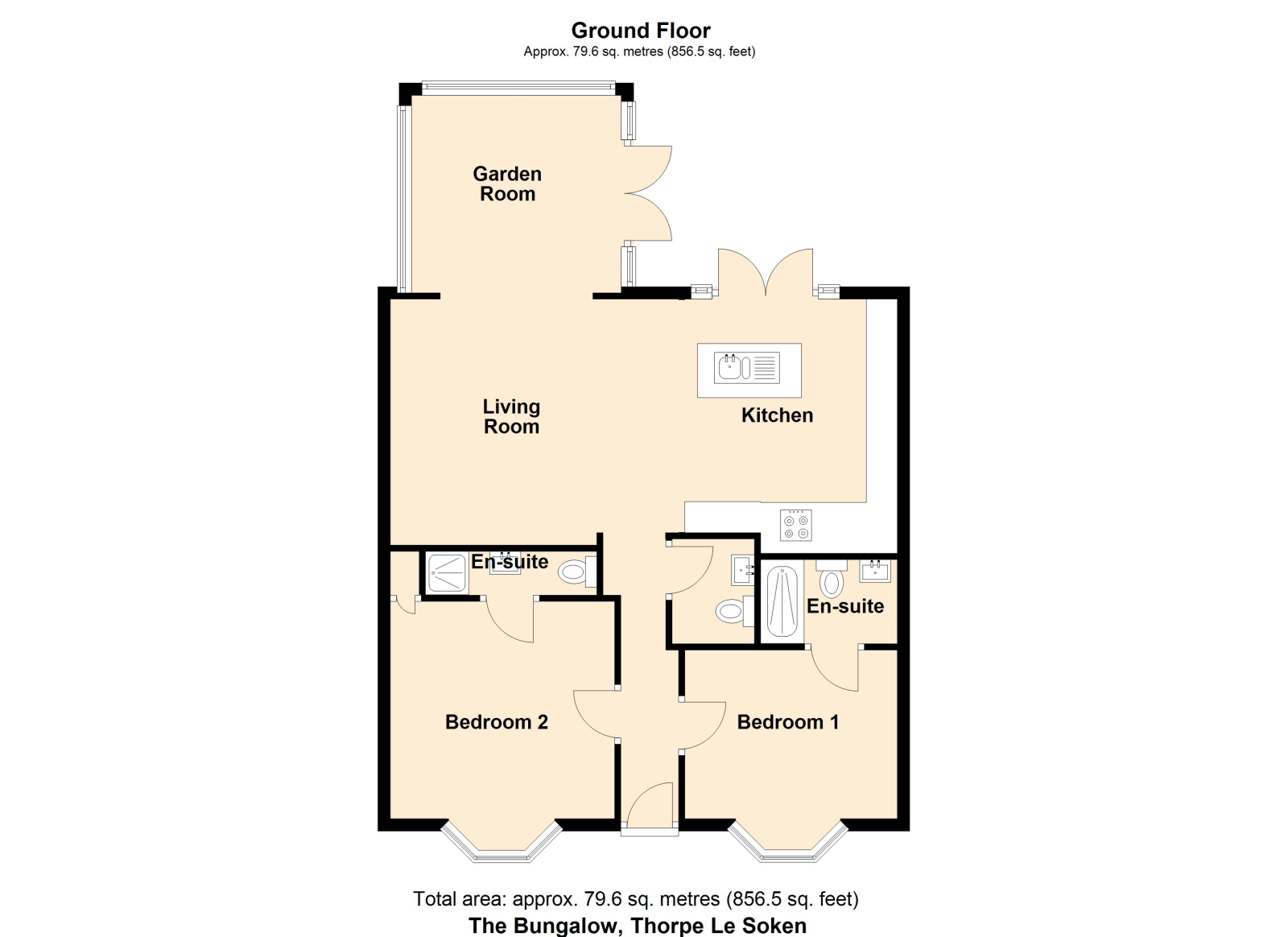The Bungalow New Town Road, Thorpe le Soken floorplan