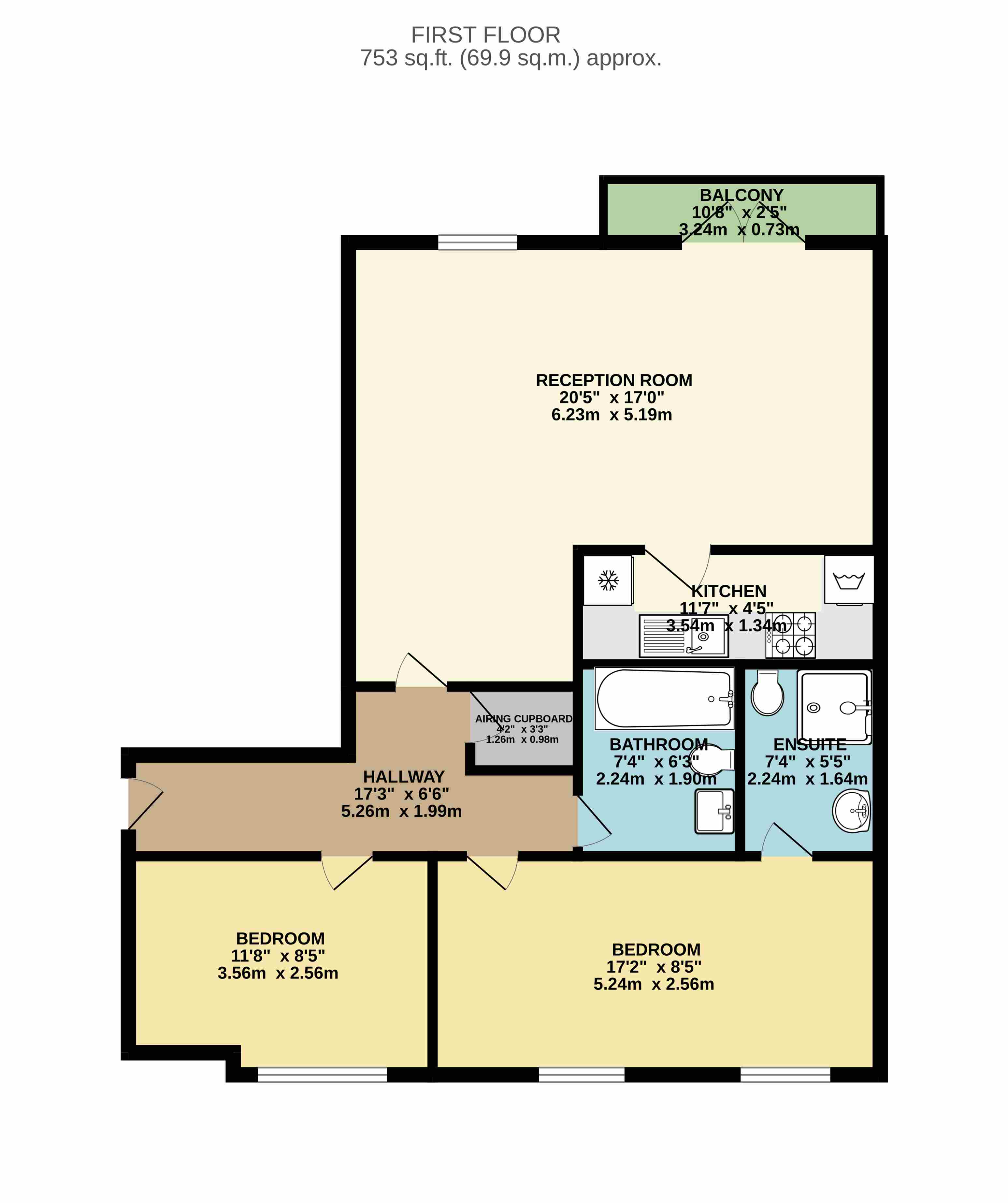 Creswell House, Wembley floorplan