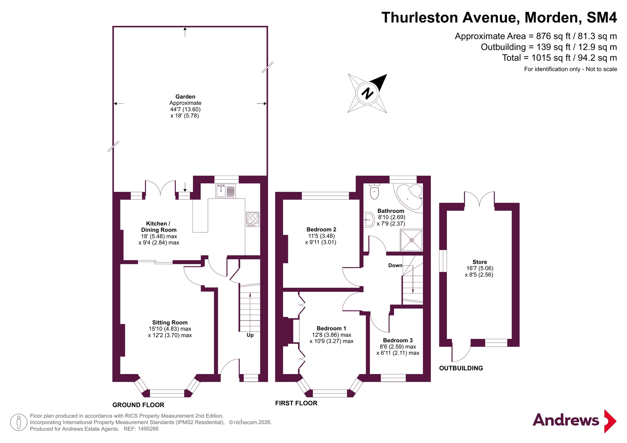 64, Thurleston Avenue, Morden floorplan