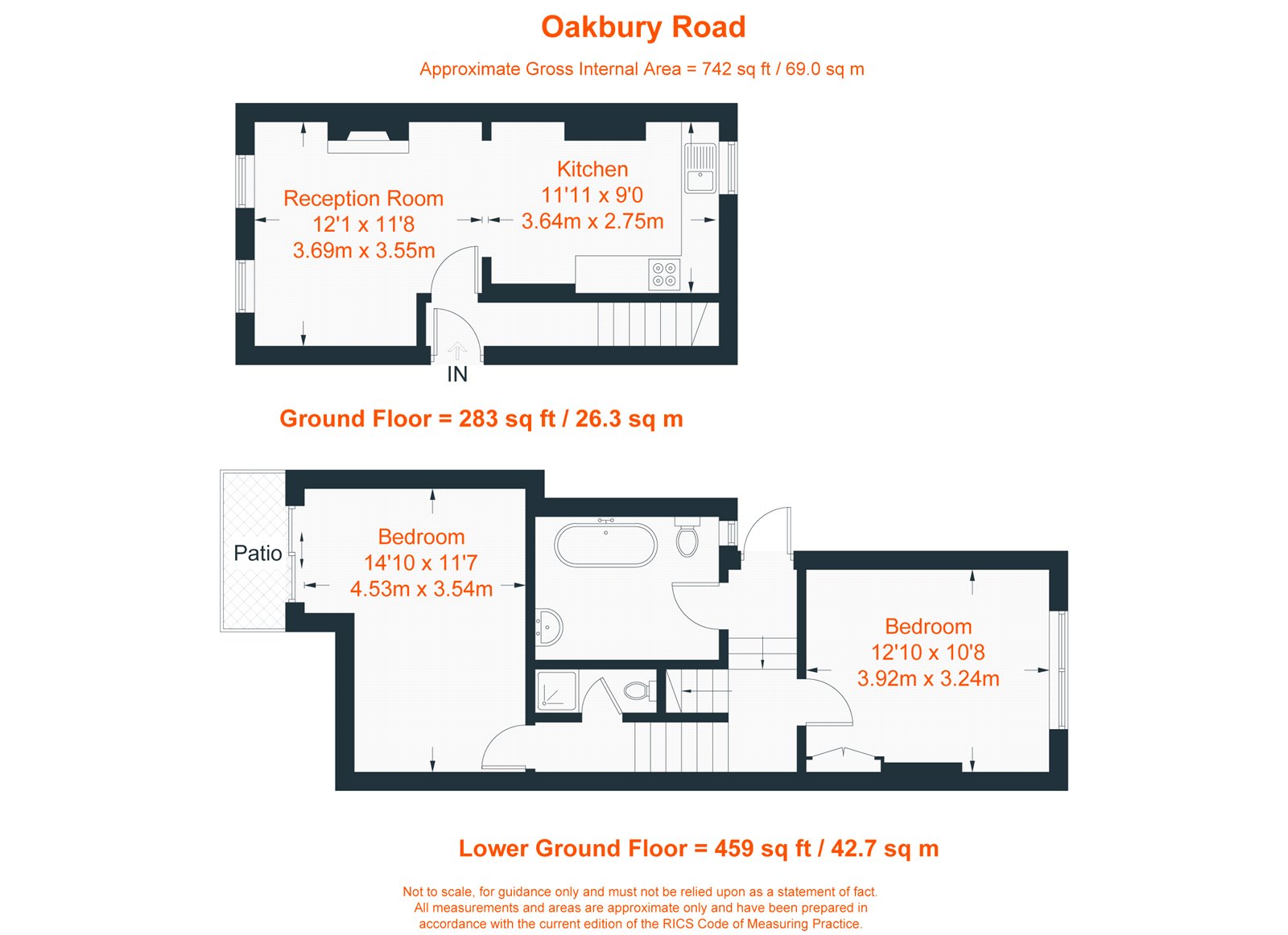 Oakbury Road, Fulham floorplan