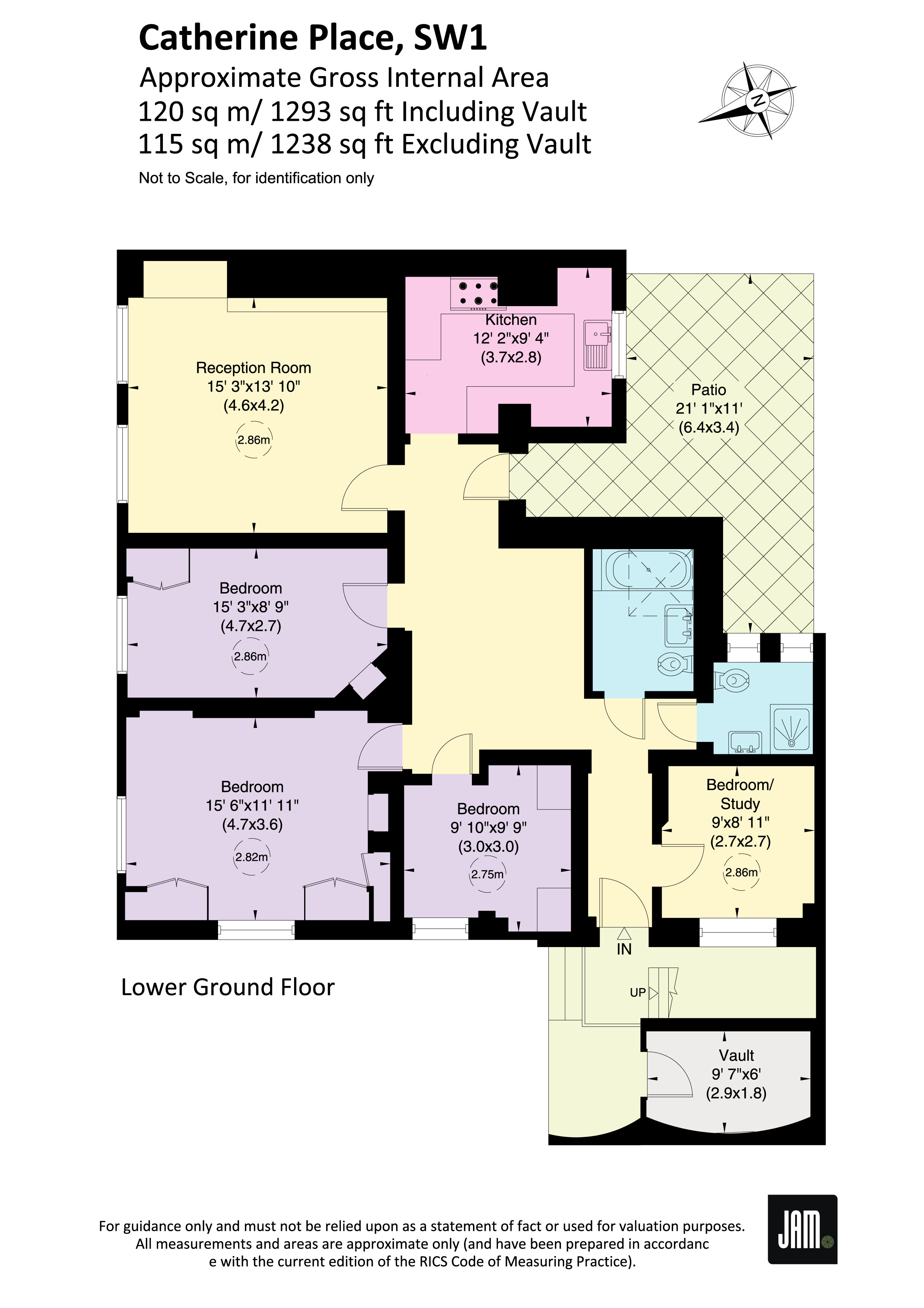 16, Catherine Place, London floorplan
