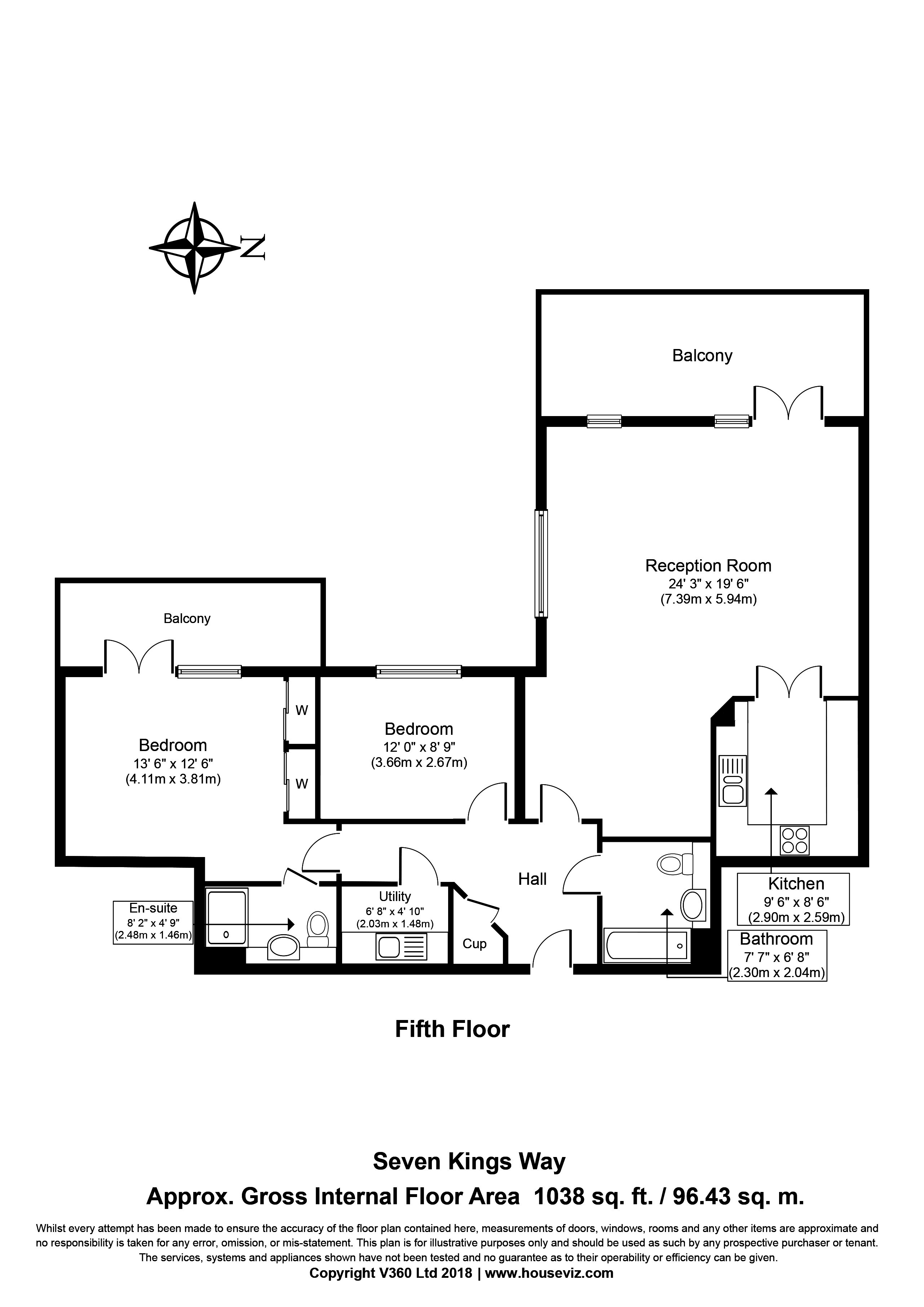 2 Bedrooms Flat for sale in Royal Quarter, Seven Kings Way, Kingston Upon Thames KT2