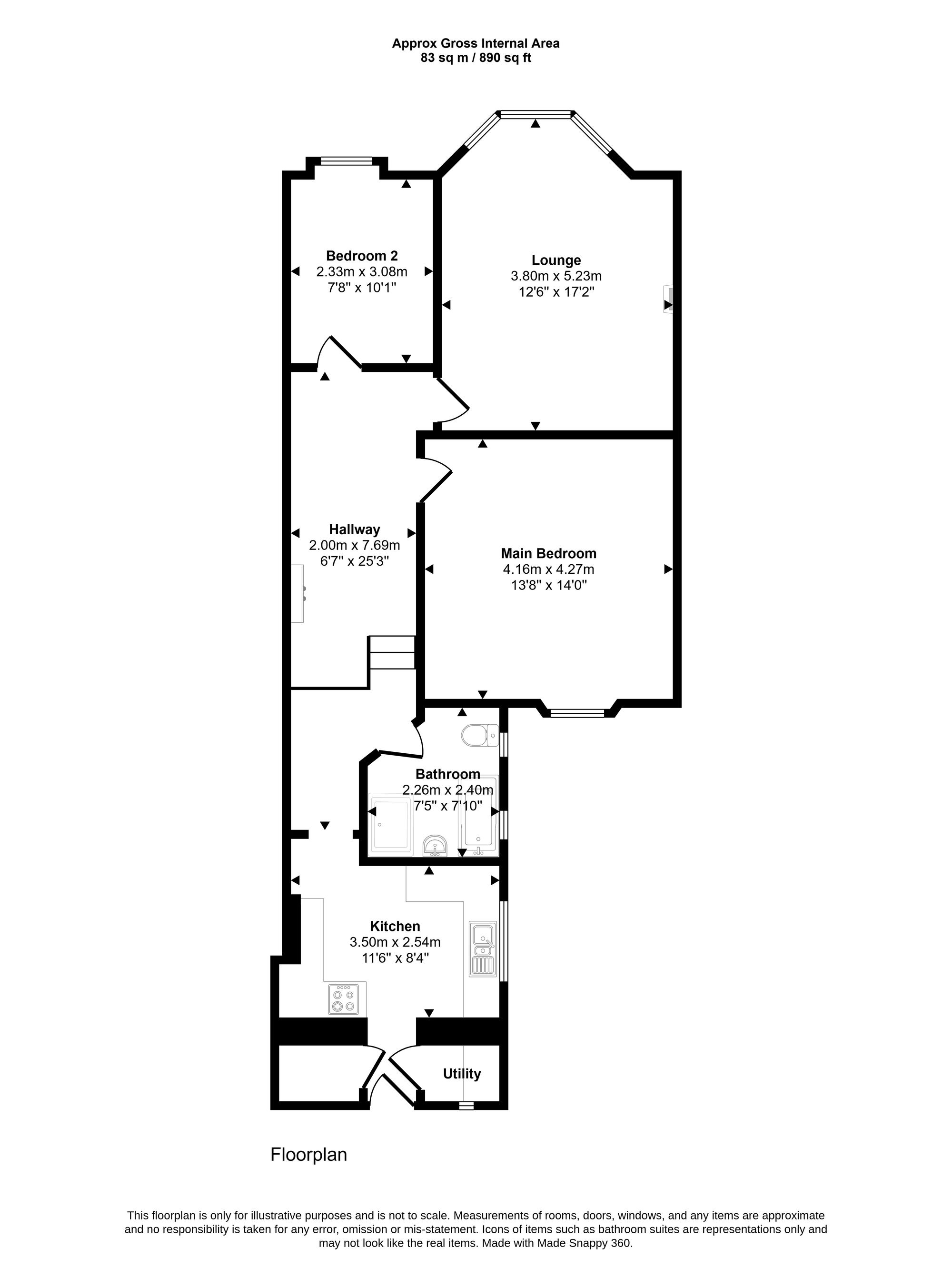 101a Milton Road, Weston-Super-Mare floorplan