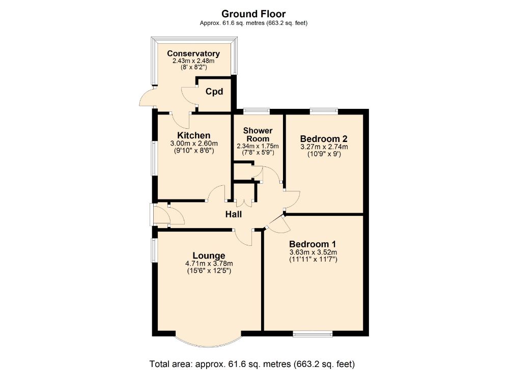 2 Bedrooms Semi-detached bungalow for sale in Eastern Close, Kingsthorpe, Northampton NN2