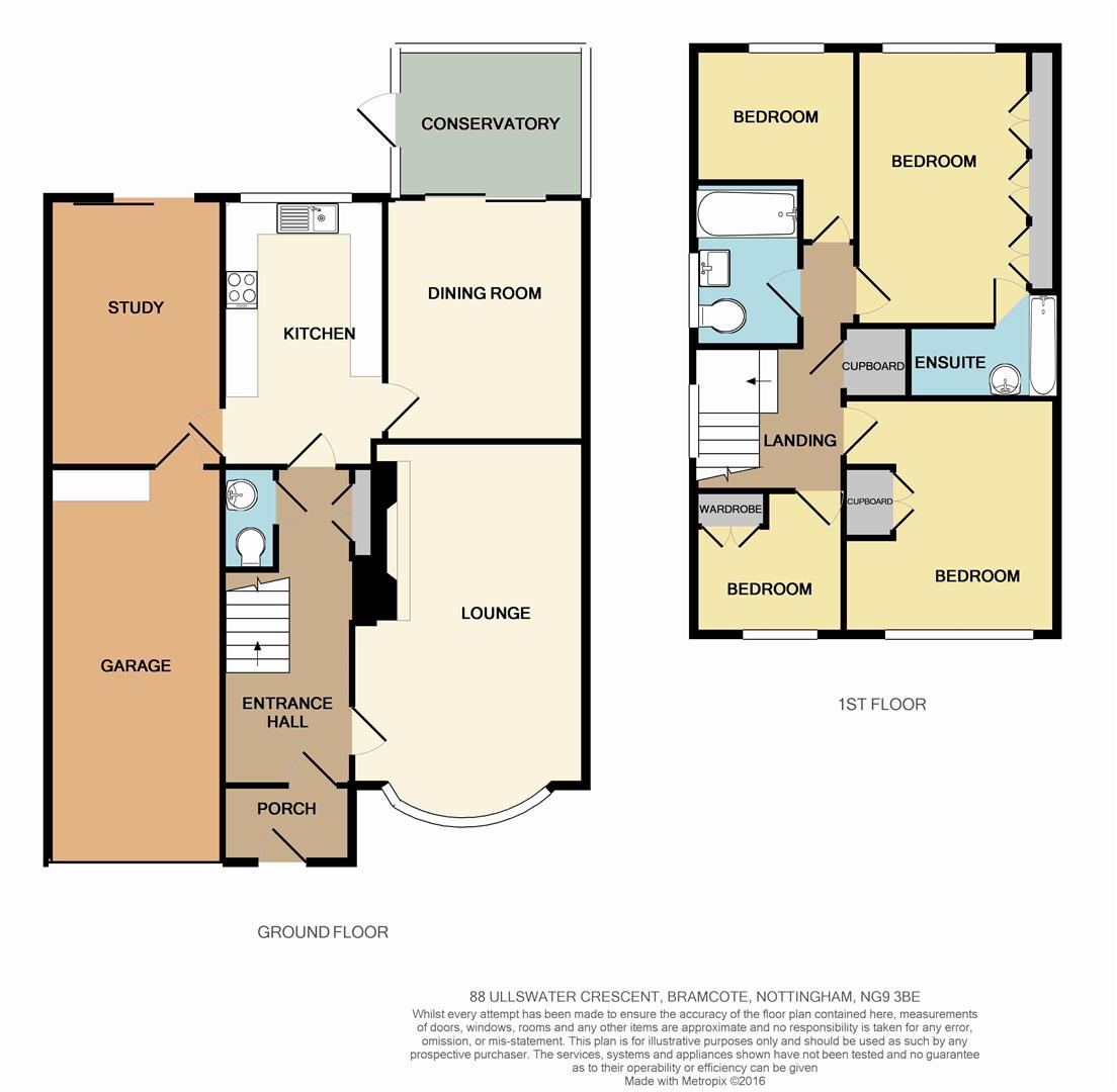 Ullswater Crescent, Bramcote, Nottingham NG9, 4 bedroom linkdetached