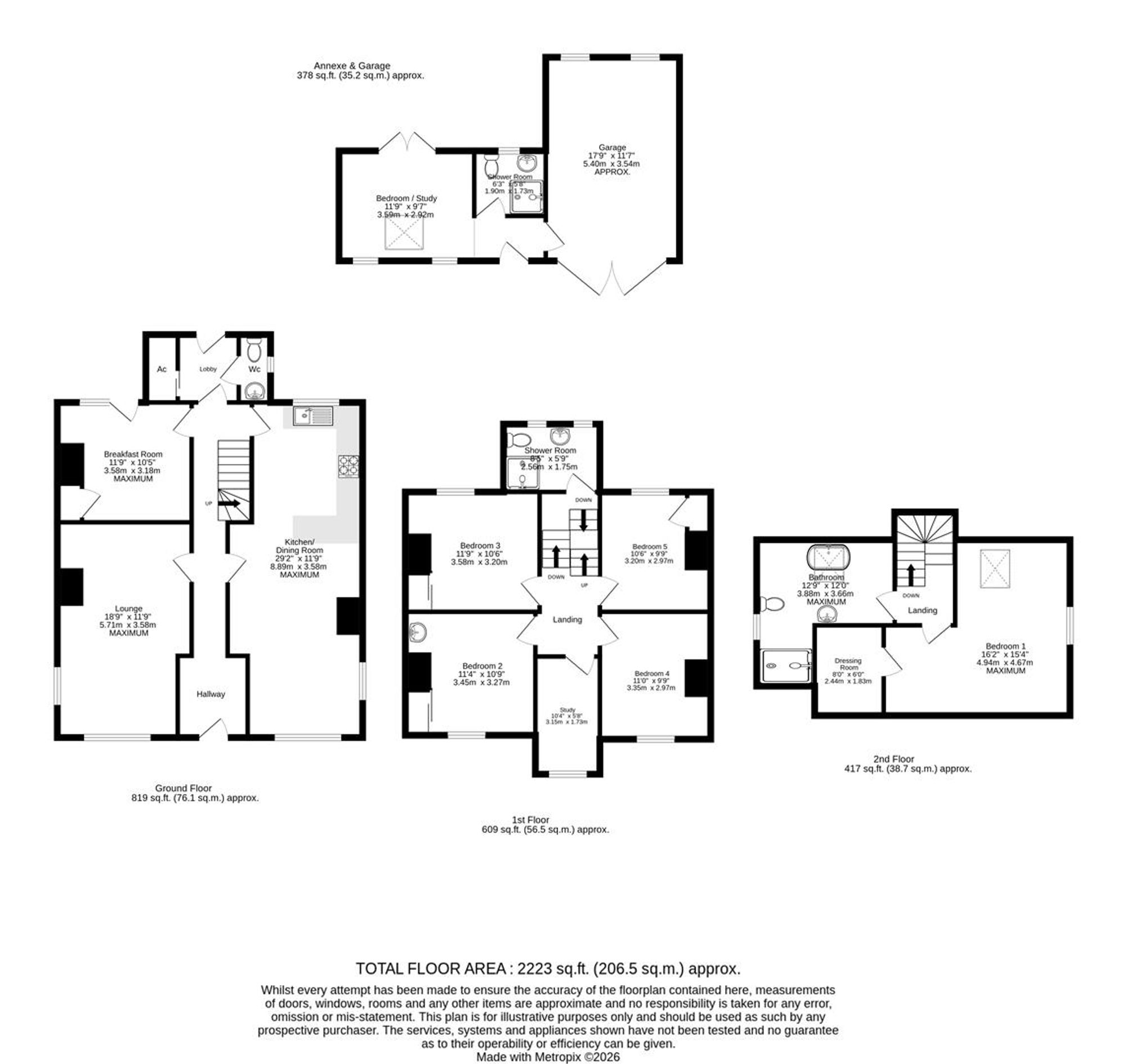 Holme Cottage, 15 Cromer Road, Cromer floorplan