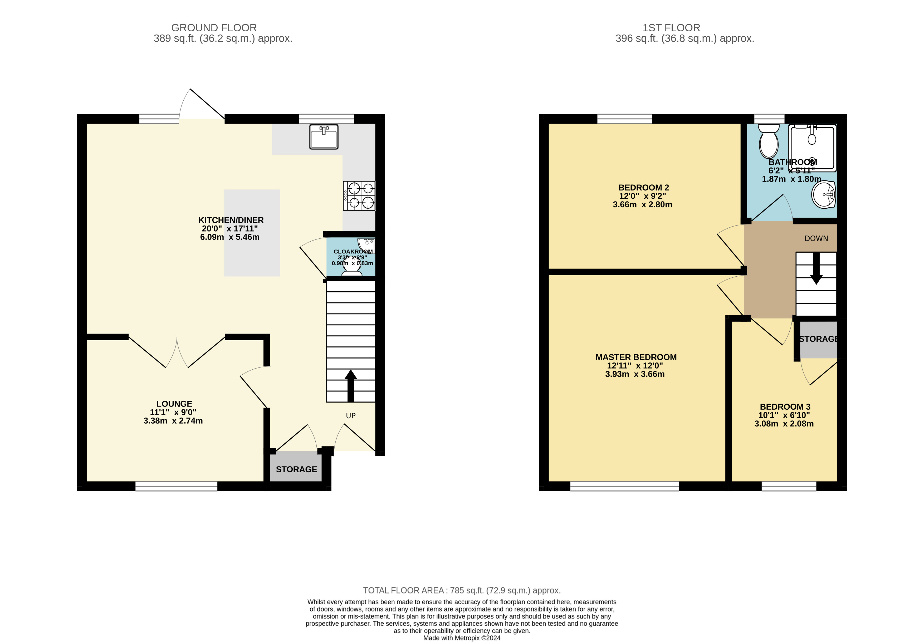 276, Green Lane, Morden floorplan