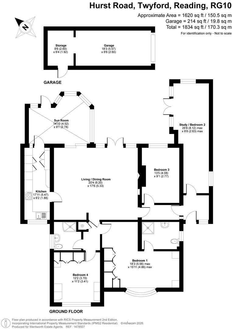 31, Hurst Road, Twyford floorplan