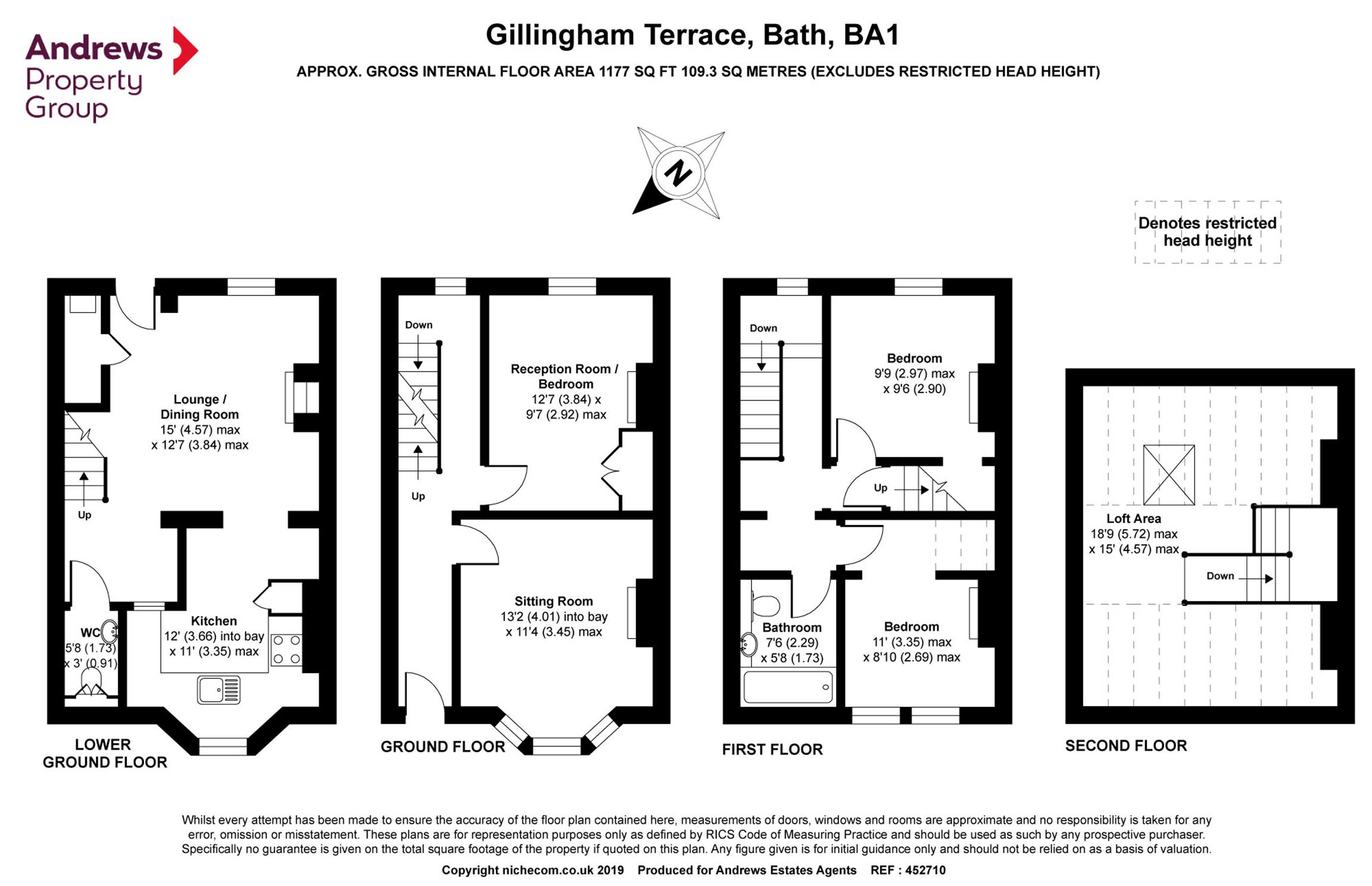 3 Bedrooms Terraced house for sale in Gillingham Terrace, Bath, Somerset BA1