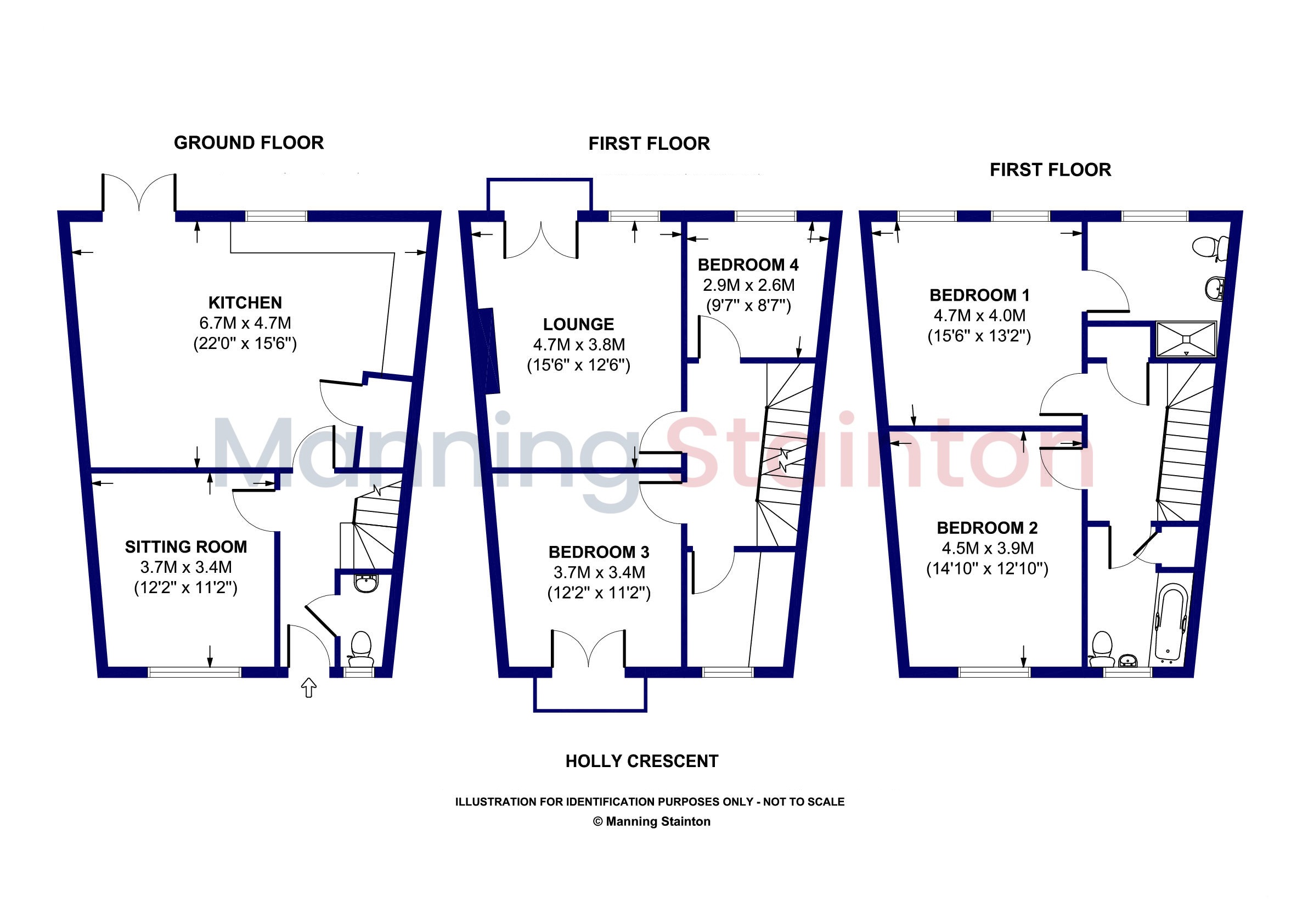 6, Holly Crescent, Wakefield floorplan