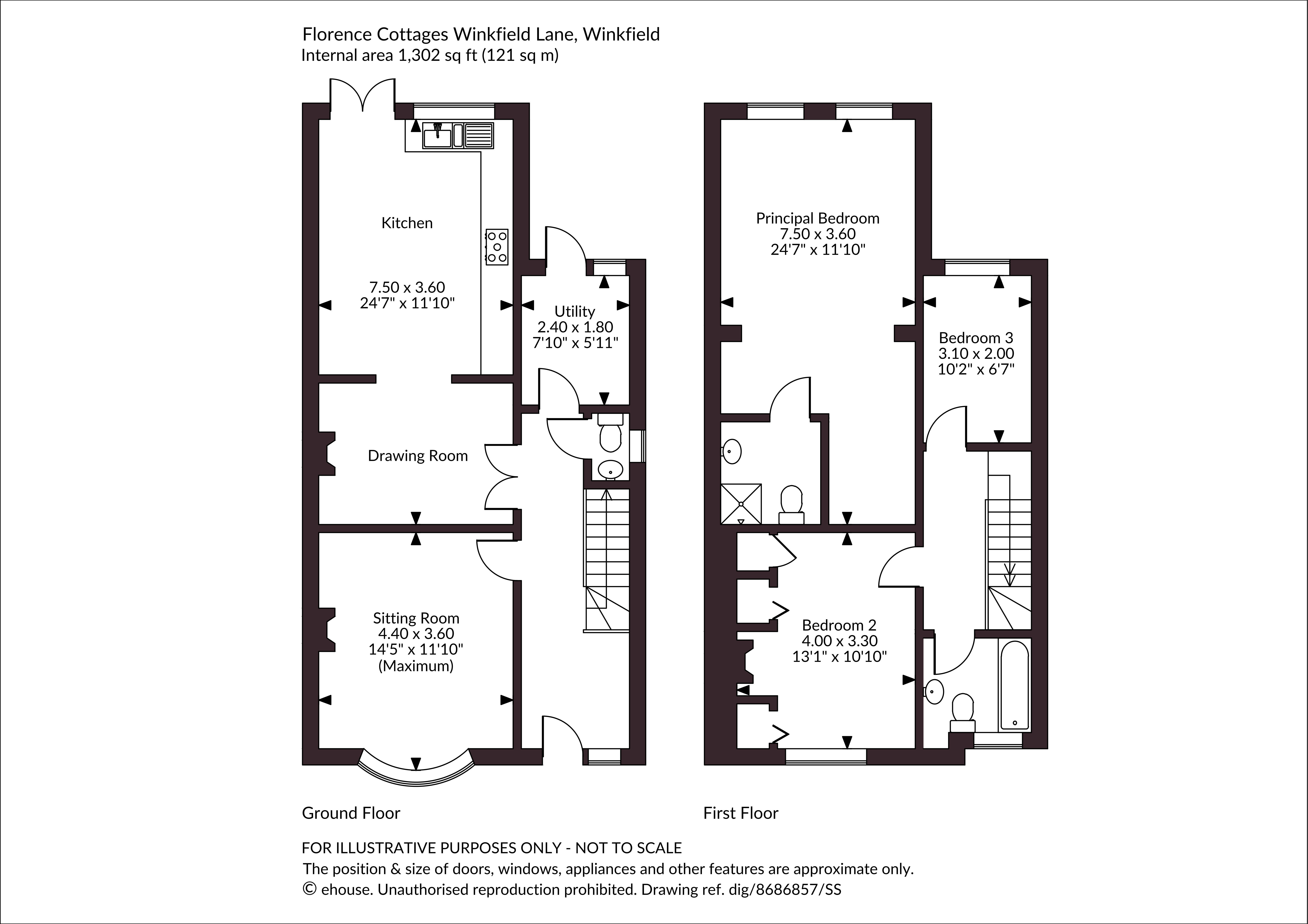 3 Florence Cottages,, Winkfield Lane, Windsor floorplan