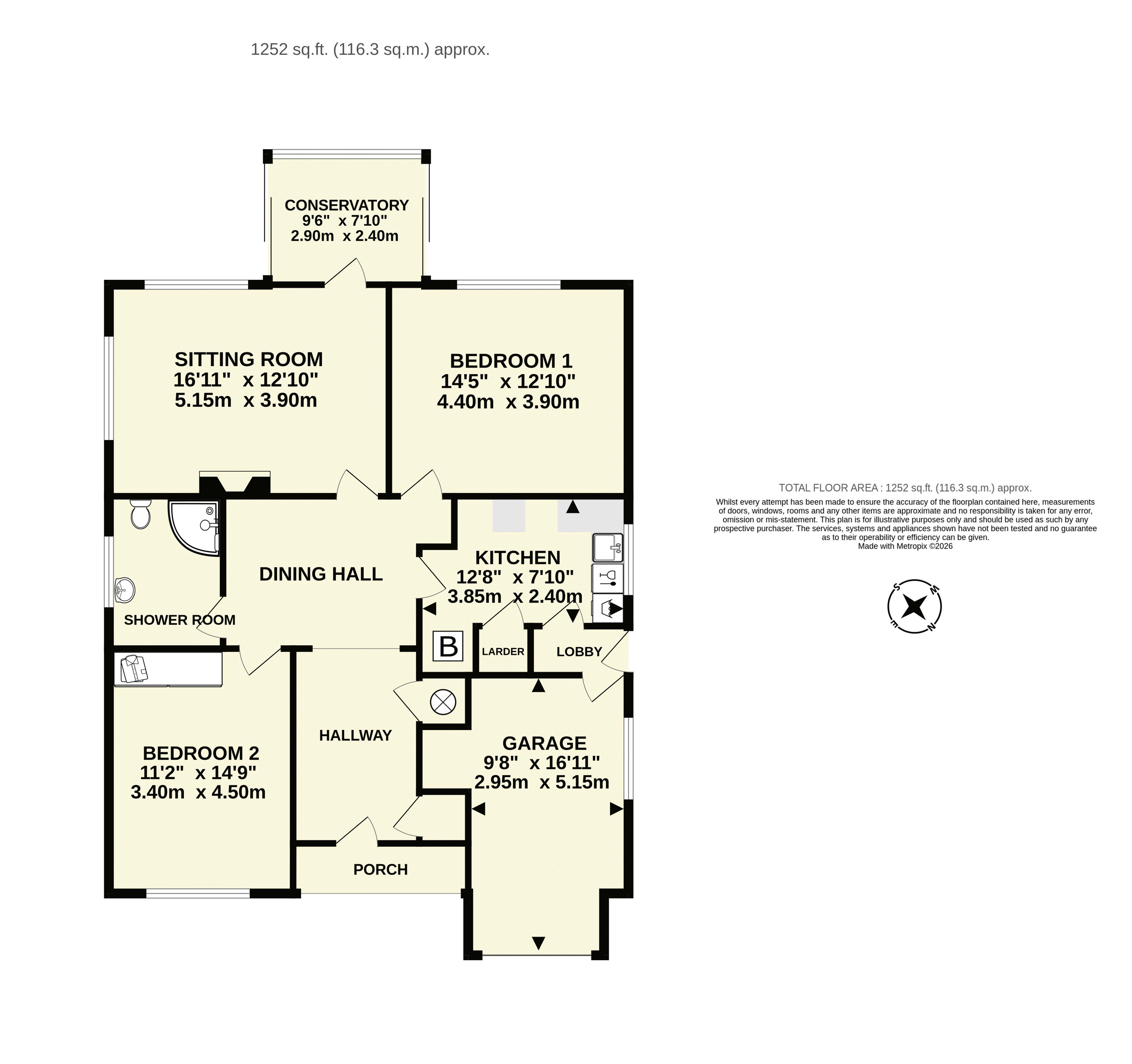 31, Newlands Close, Sidmouth floorplan