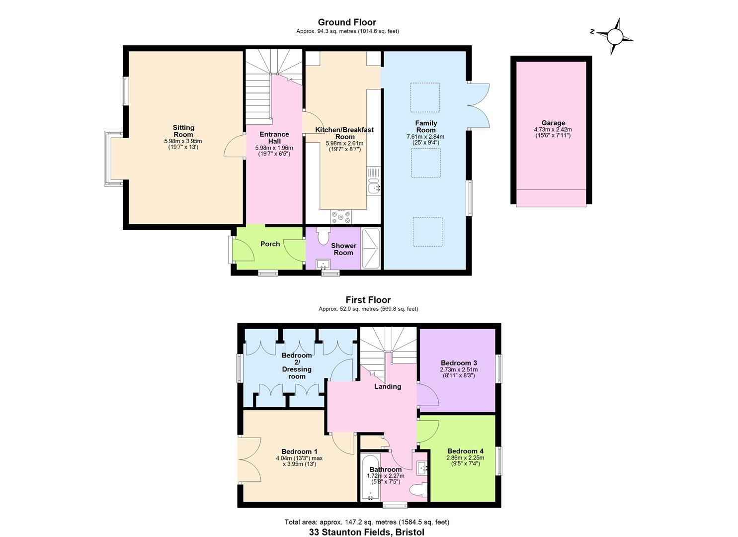 33, Staunton Fields, Bristol floorplan