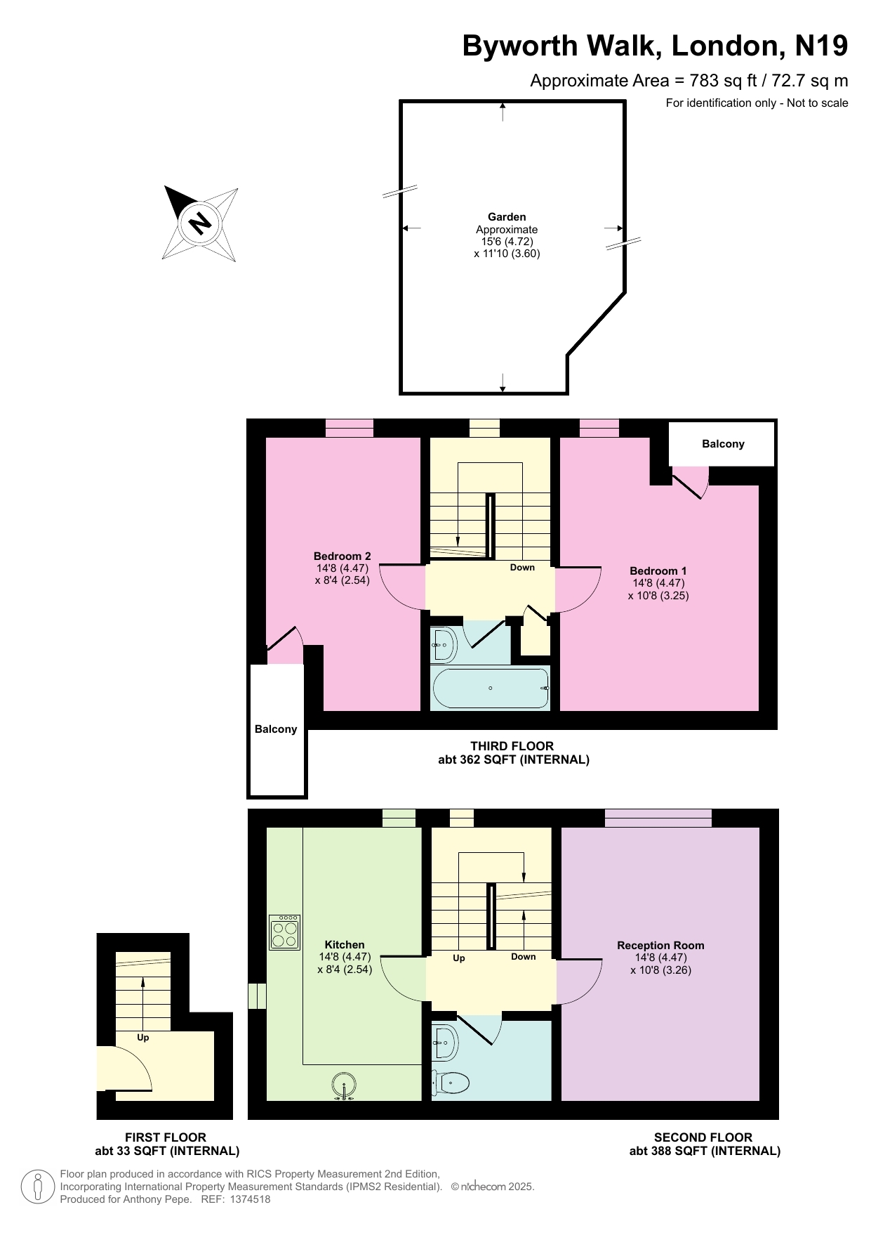 30, Byworth Walk, London floorplan