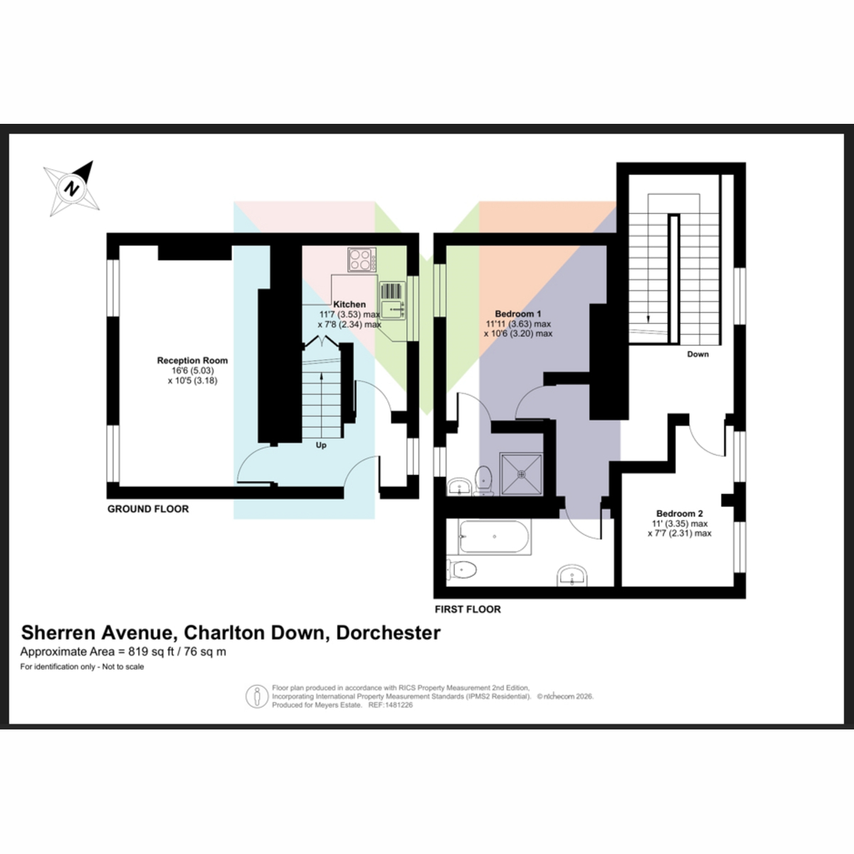 Flat Flat 12, Greenwood House, Sherren Avenue, Dorchester floorplan