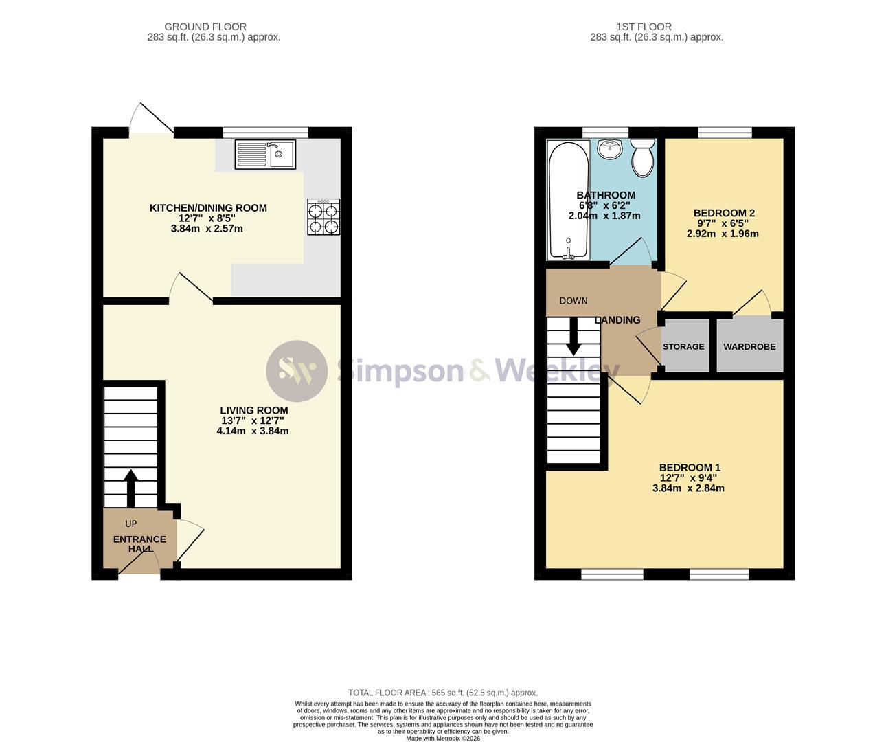 11, Rye Close, Rushden floorplan