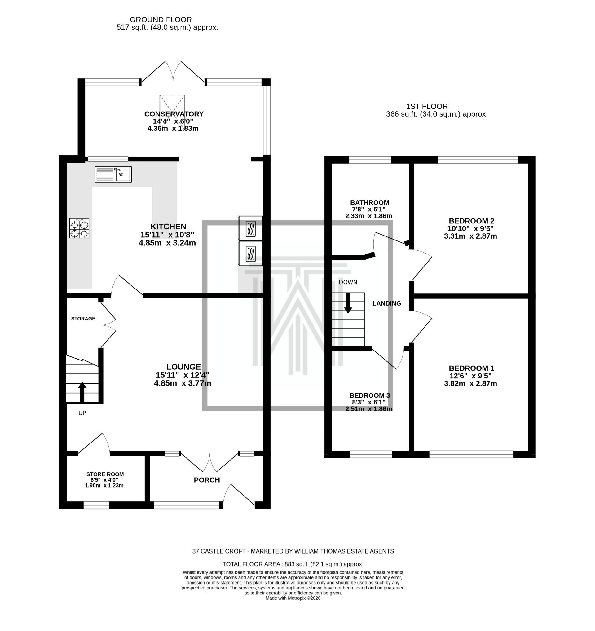 37 Castle Croft, Bolton floorplan