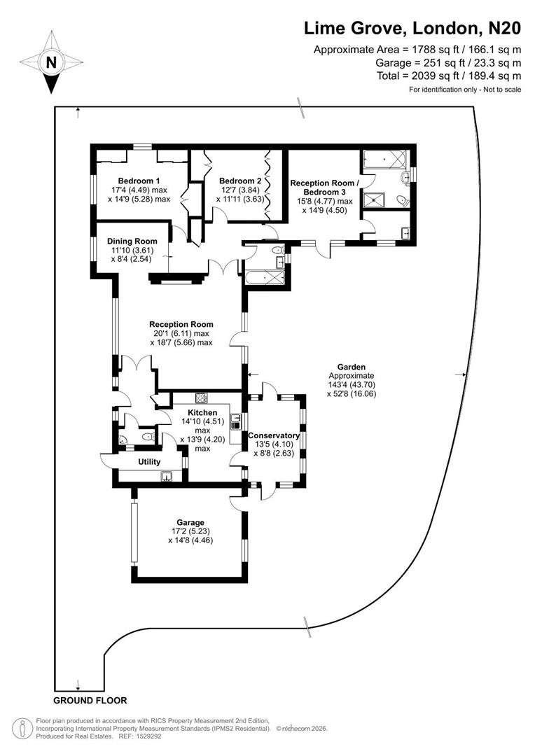 Meadowfield,, Lime Grove, Totteridge floorplan