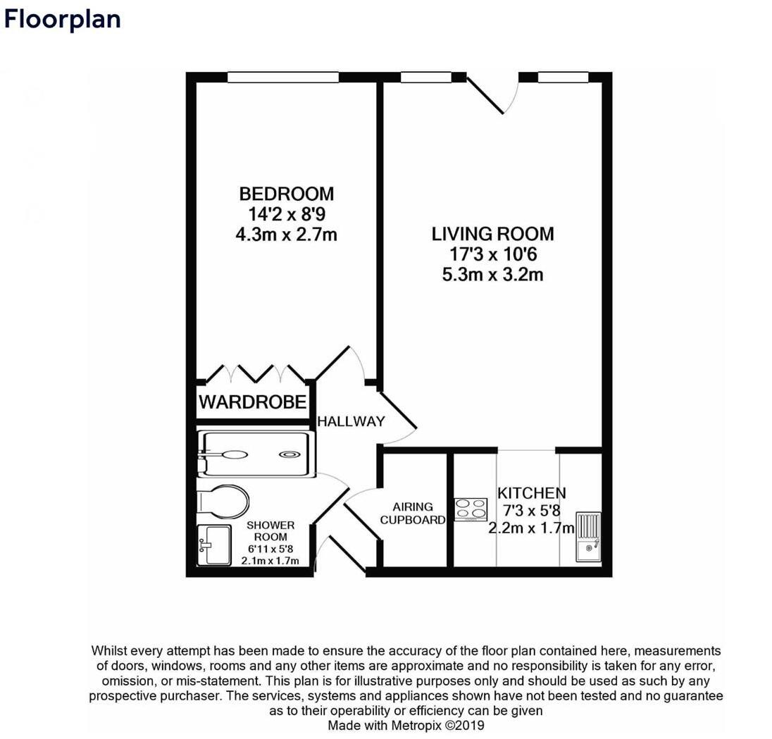 Flat 15, Homeborough House, Brinton Lane, Southampton floorplan