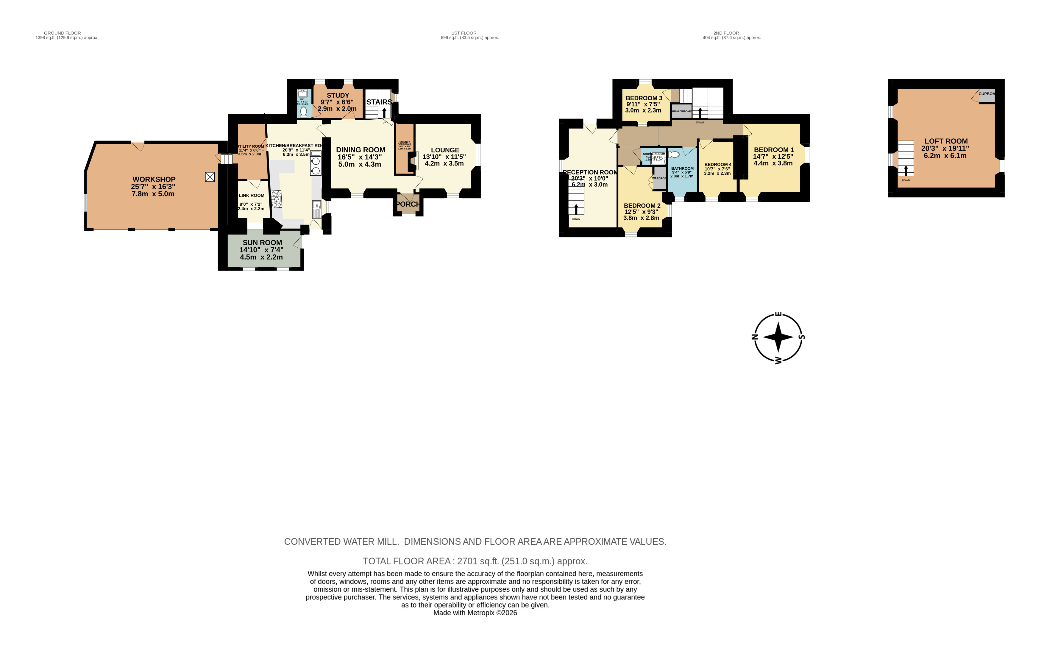 Landue Mill, Lezant, Launceston floorplan