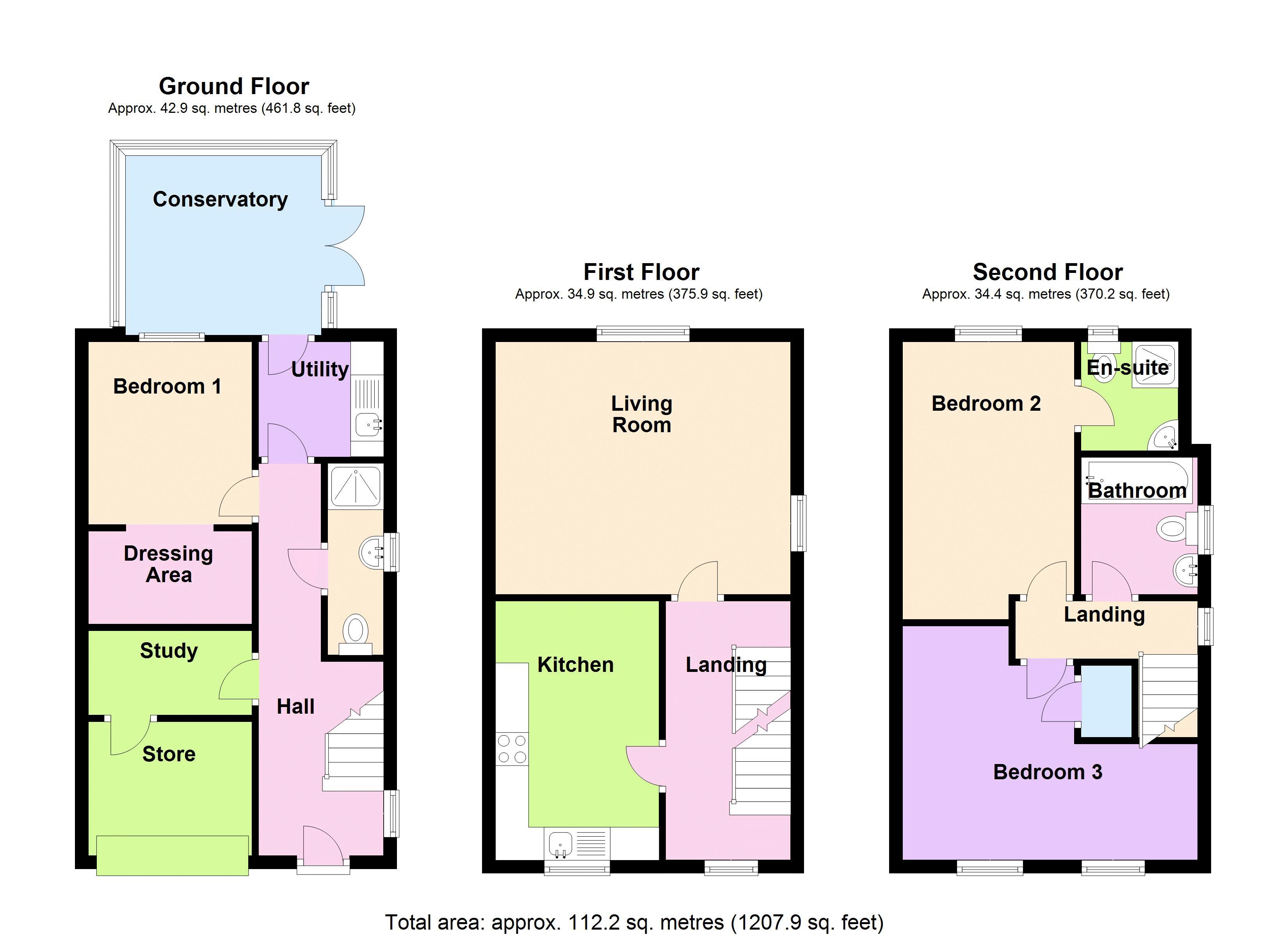 3 Bedrooms Terraced house for sale in Swift Drive, Scawby Brook, Brigg DN20