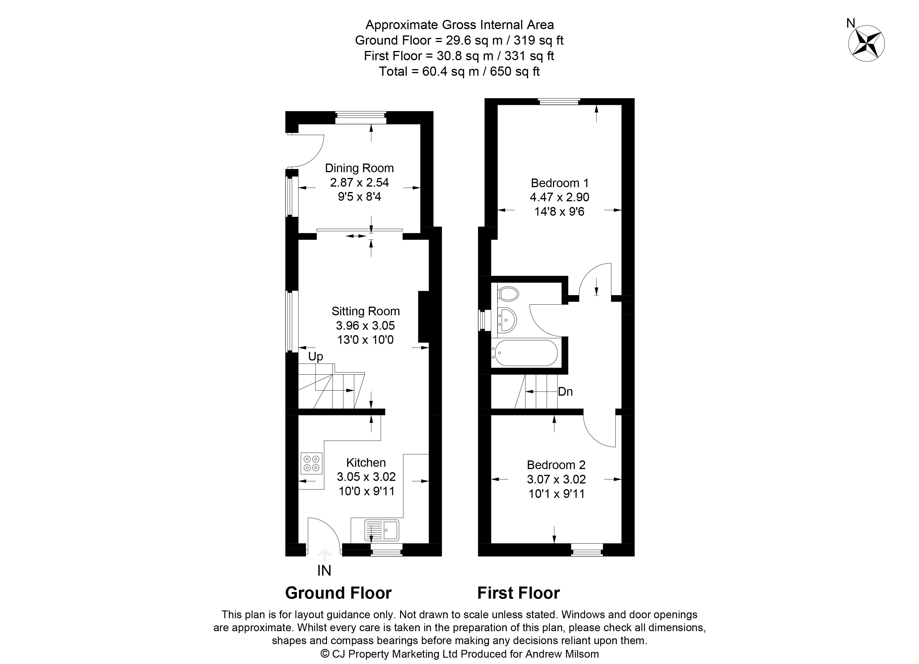 1 Fair View Cottages, High Road, Cookham floorplan