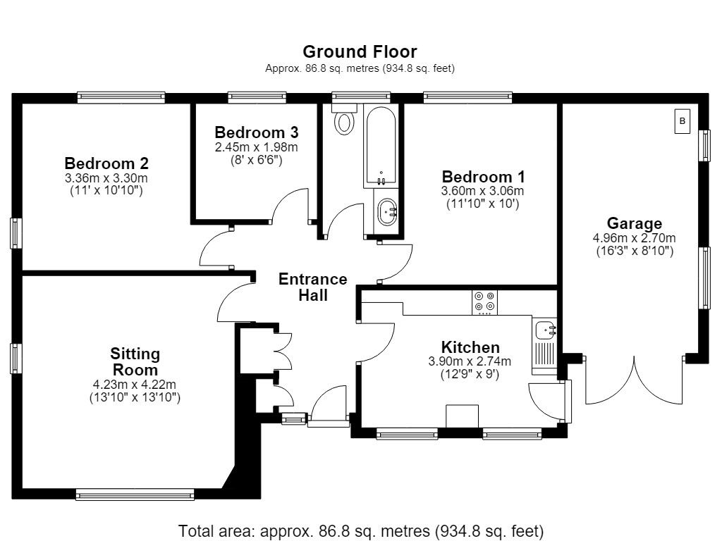 Wyoming, Woodlands Road, Warminster floorplan
