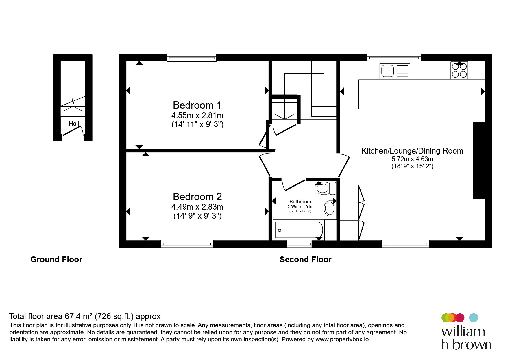 Flat 5, Yew Tree Court, 87, Scawby Road, Brigg floorplan
