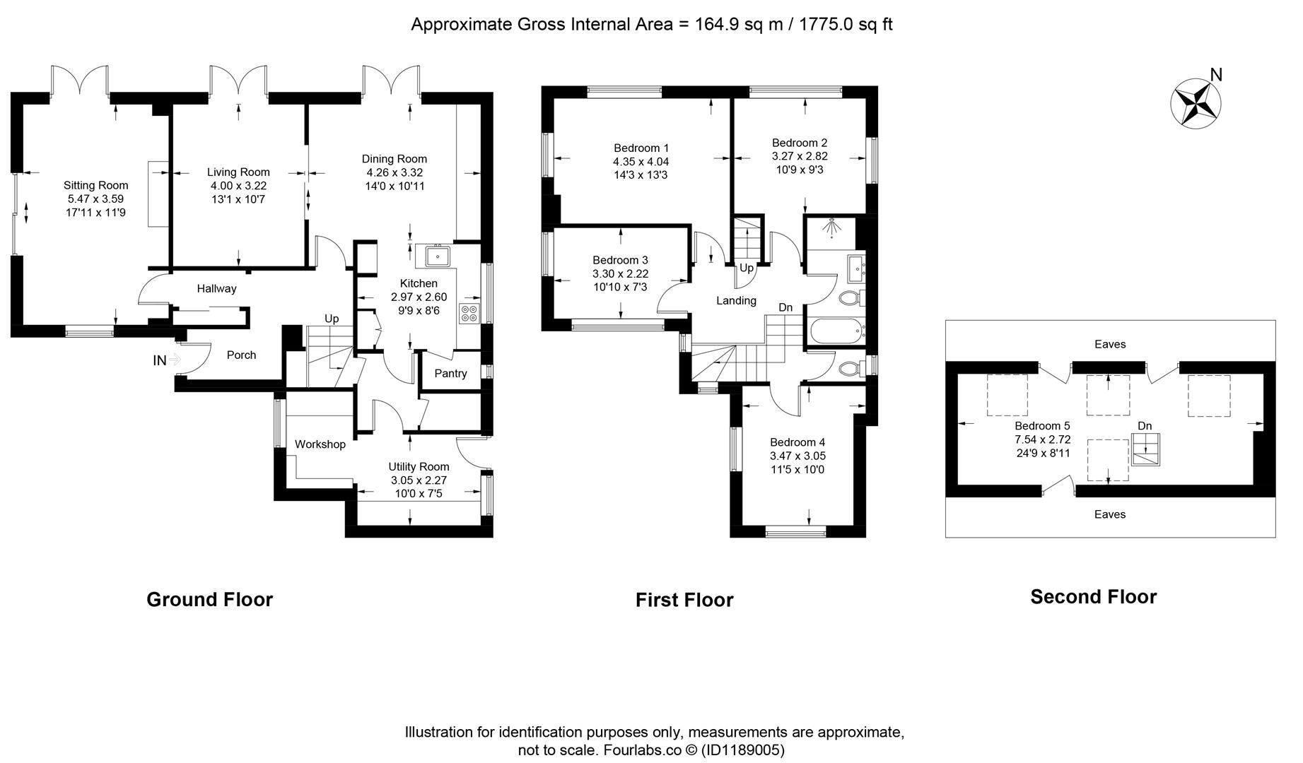 Deepdene, Cott Lane, Totnes floorplan