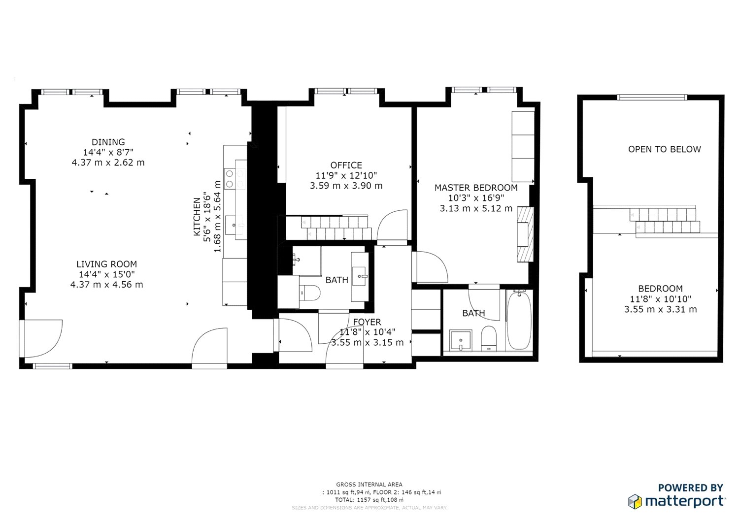 2 Bedrooms Flat to rent in Euston Road, Kings Cross NW1