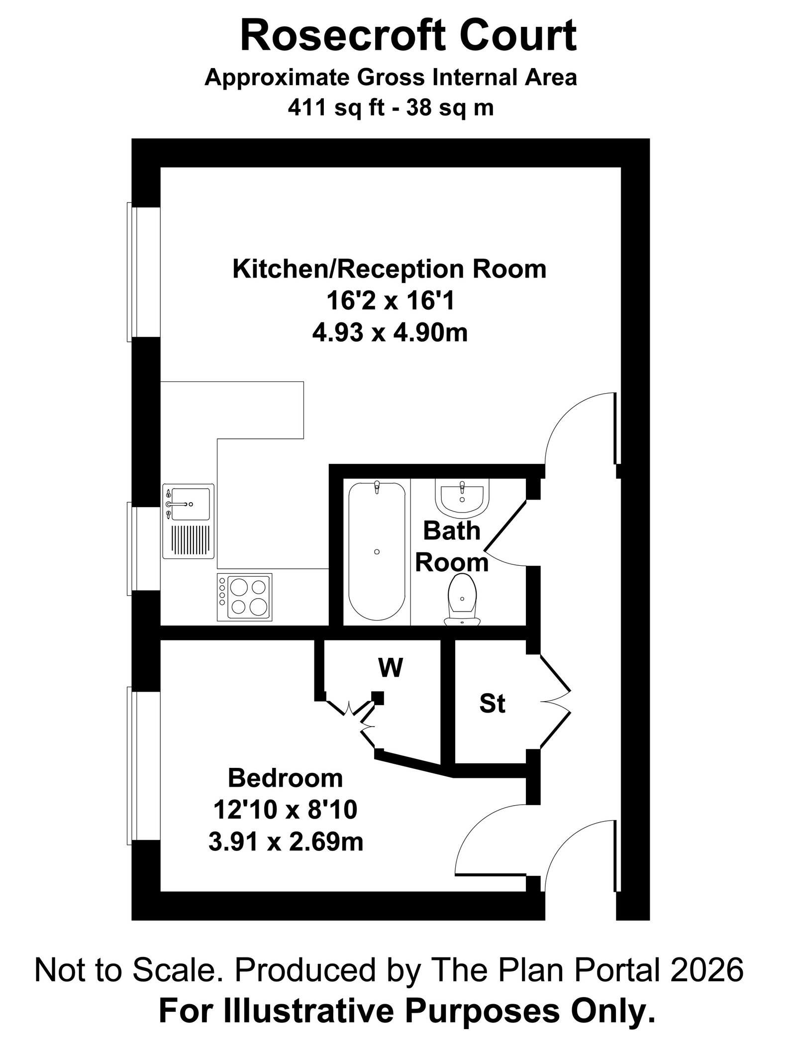 9 Rosecroft Court, The Avenue, London floorplan