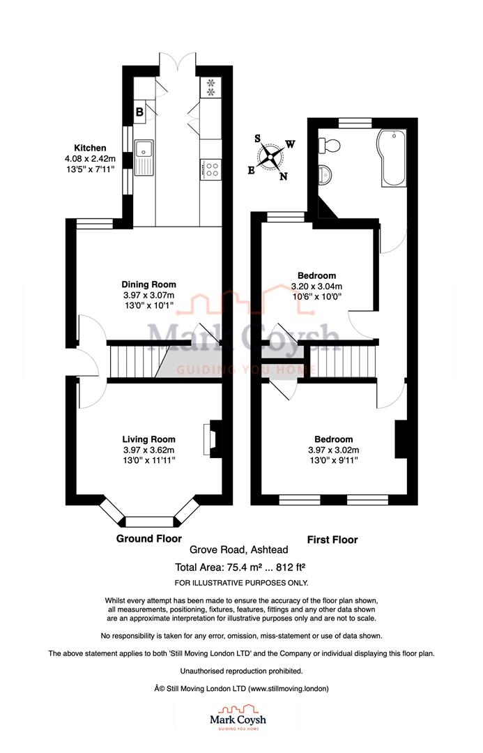 24, Grove Road, Ashtead floorplan