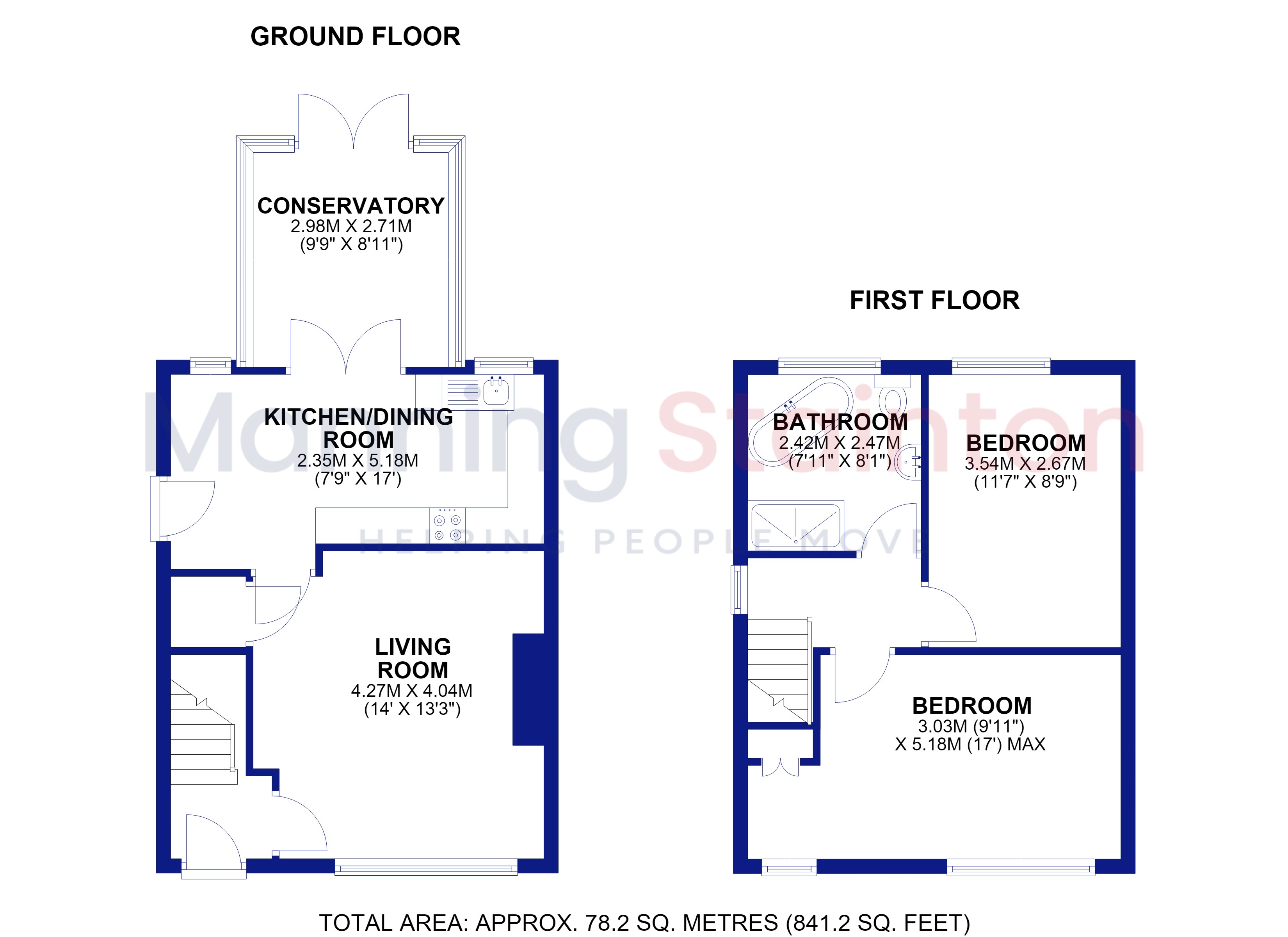 78, Scott Hall Grove, Leeds floorplan