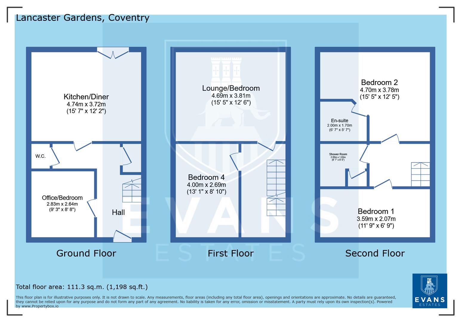 3, Lancaster Gardens, Coventry floorplan