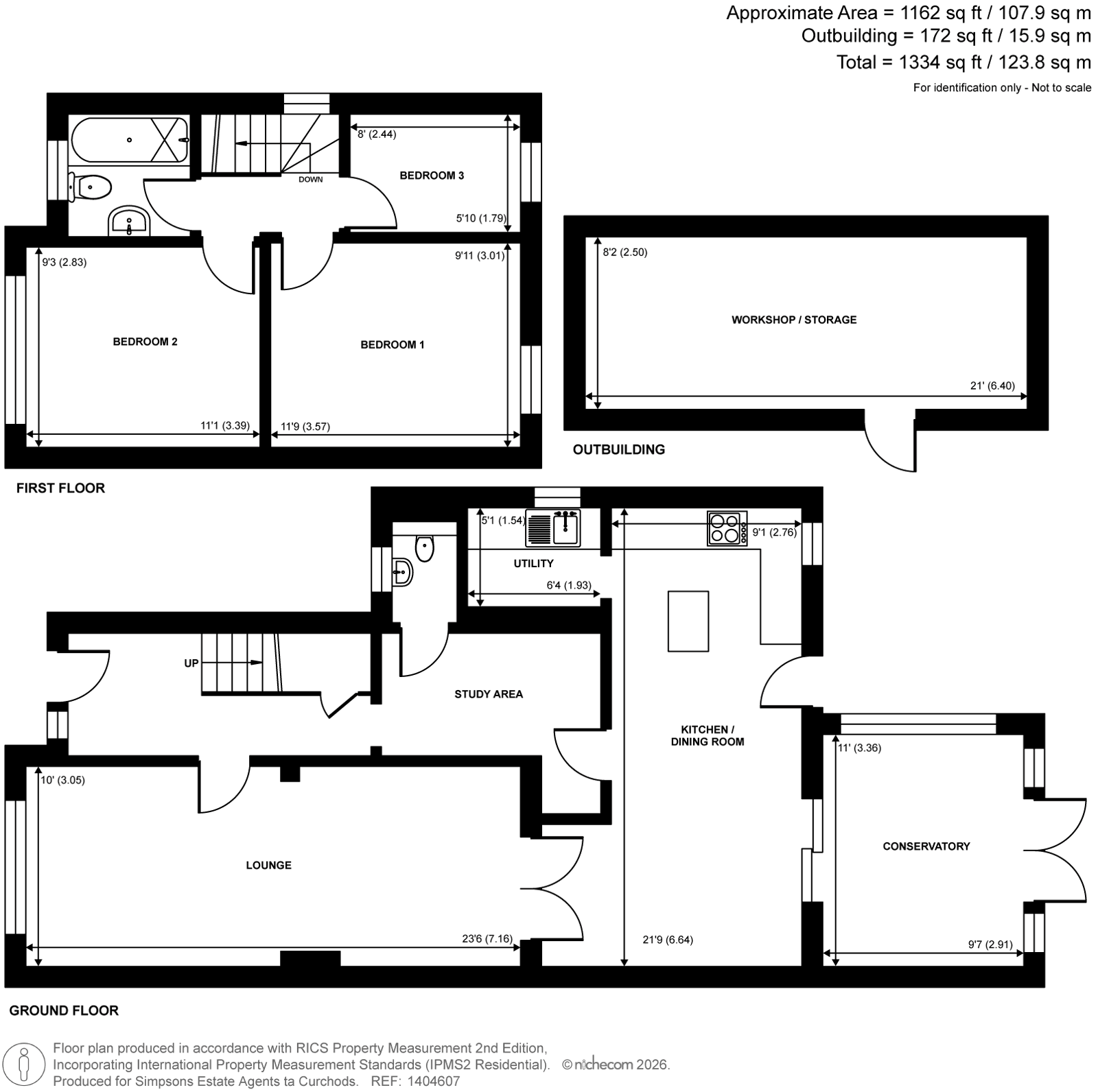 146, Woodham Lane, New Haw floorplan