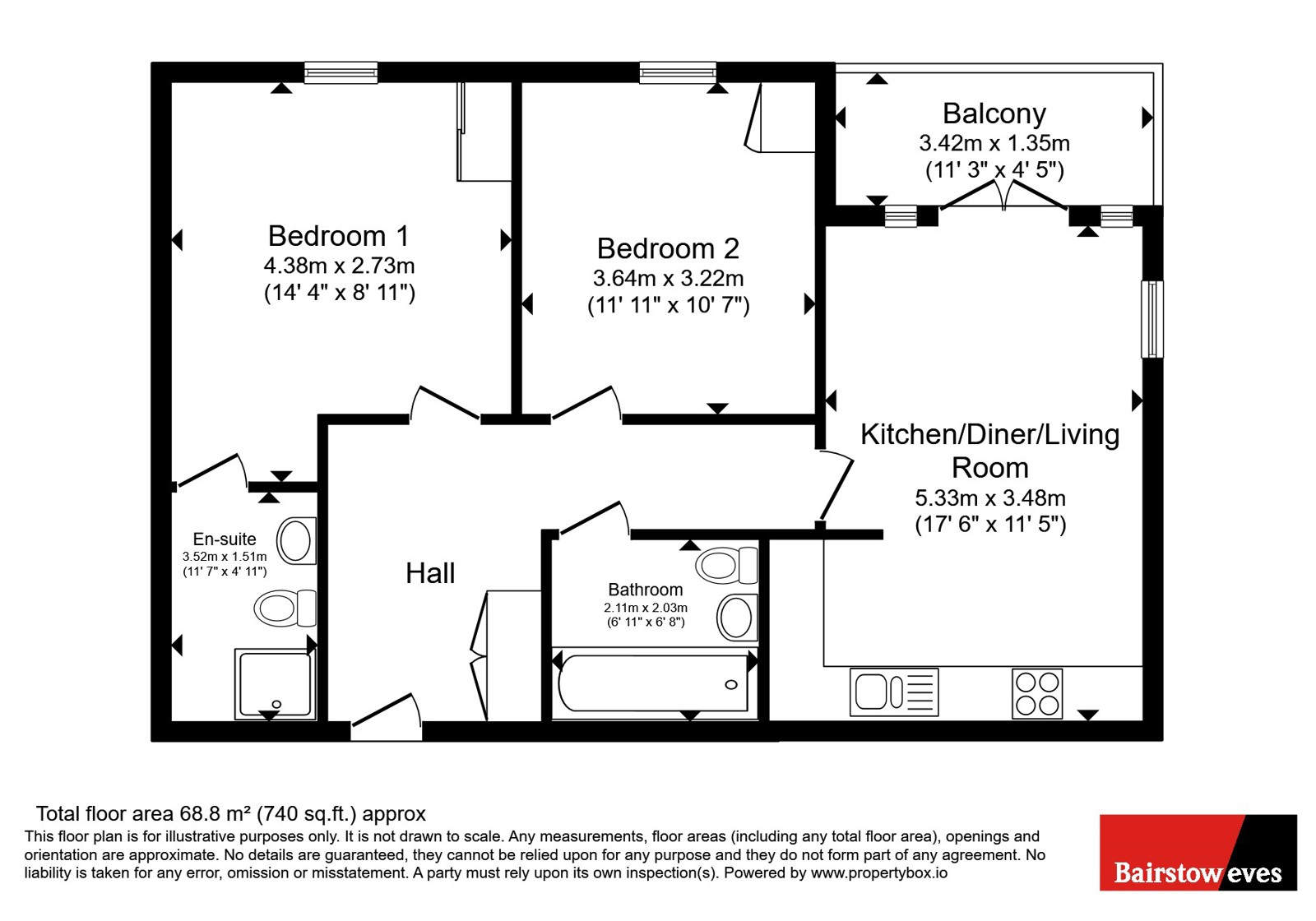 Apartment 14, Ambrose Court, 38, Windstar Drive, Essex floorplan
