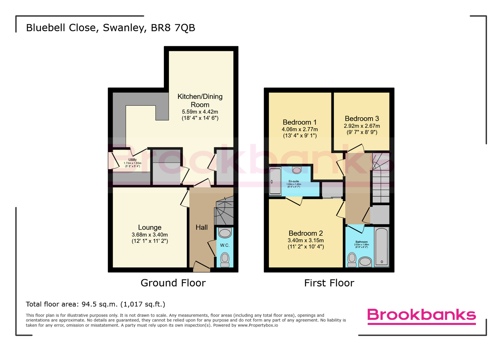 1, Bluebell Close, Swanley floorplan