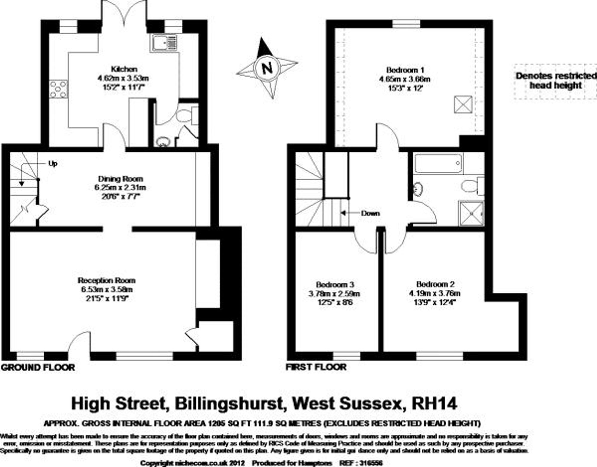 Middle Gingers, High Street, Billingshurst floorplan