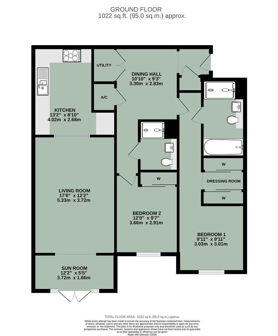 18, flat 2, Longcross Place, Winterbrook, Wallingford floorplan