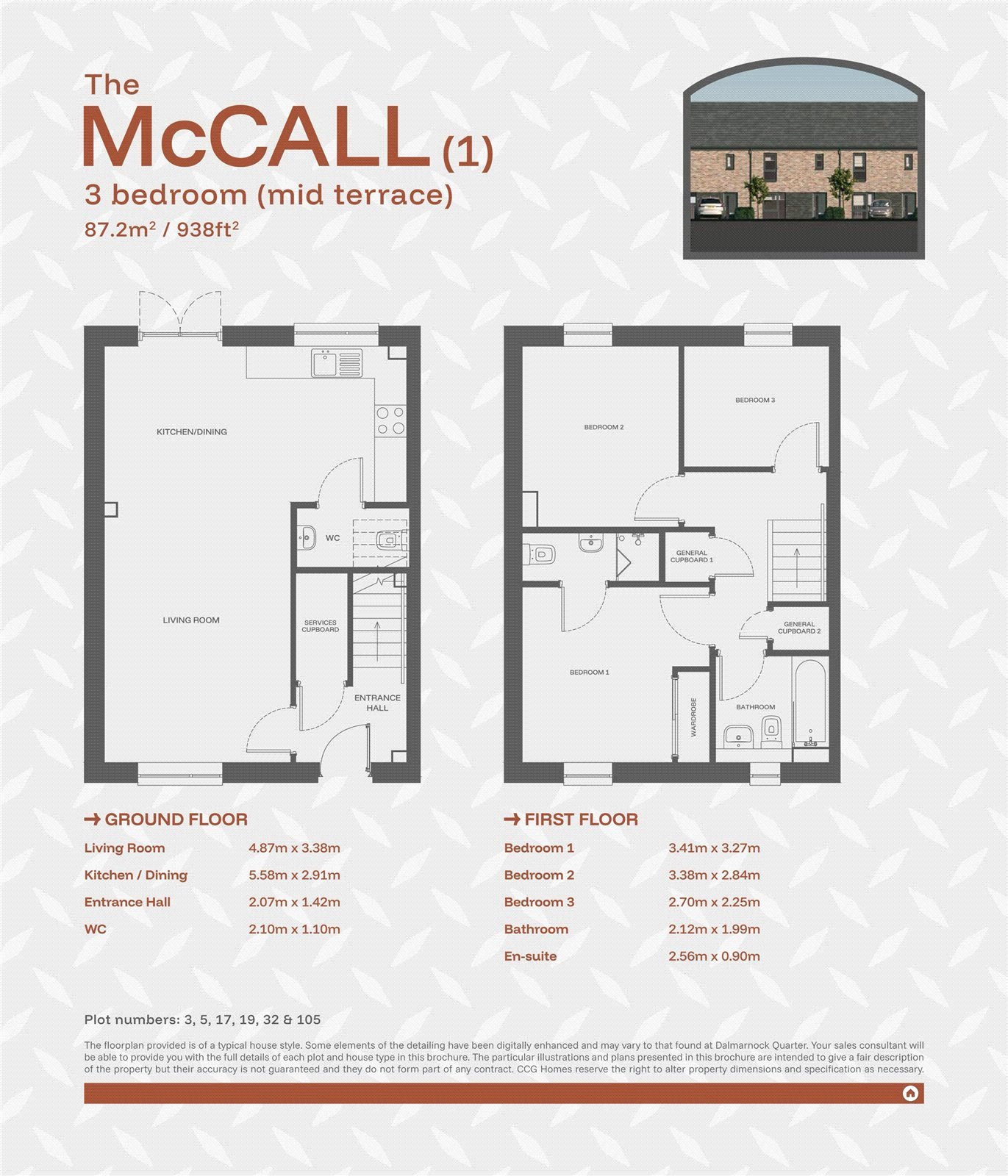 Plot 33, McCall, DALMARNOCK QUARTER,, French Street, Glasgow floorplan