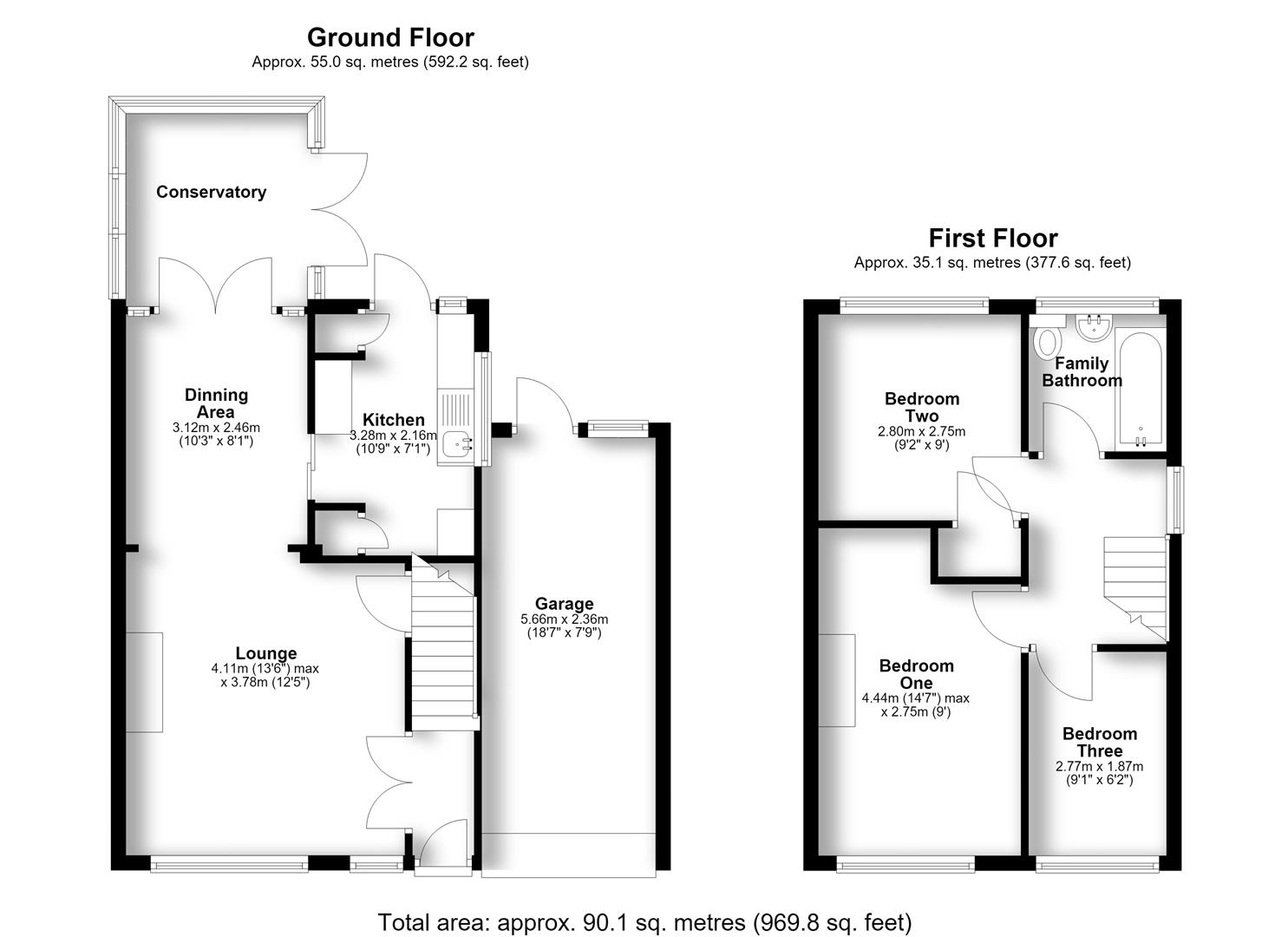 6, Magenta Close, Milton Keynes floorplan