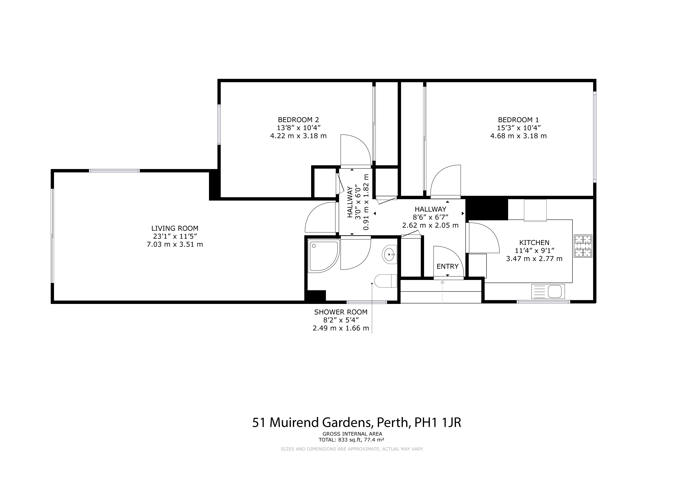 Muirend Gardens, Perth and Kinross floorplan