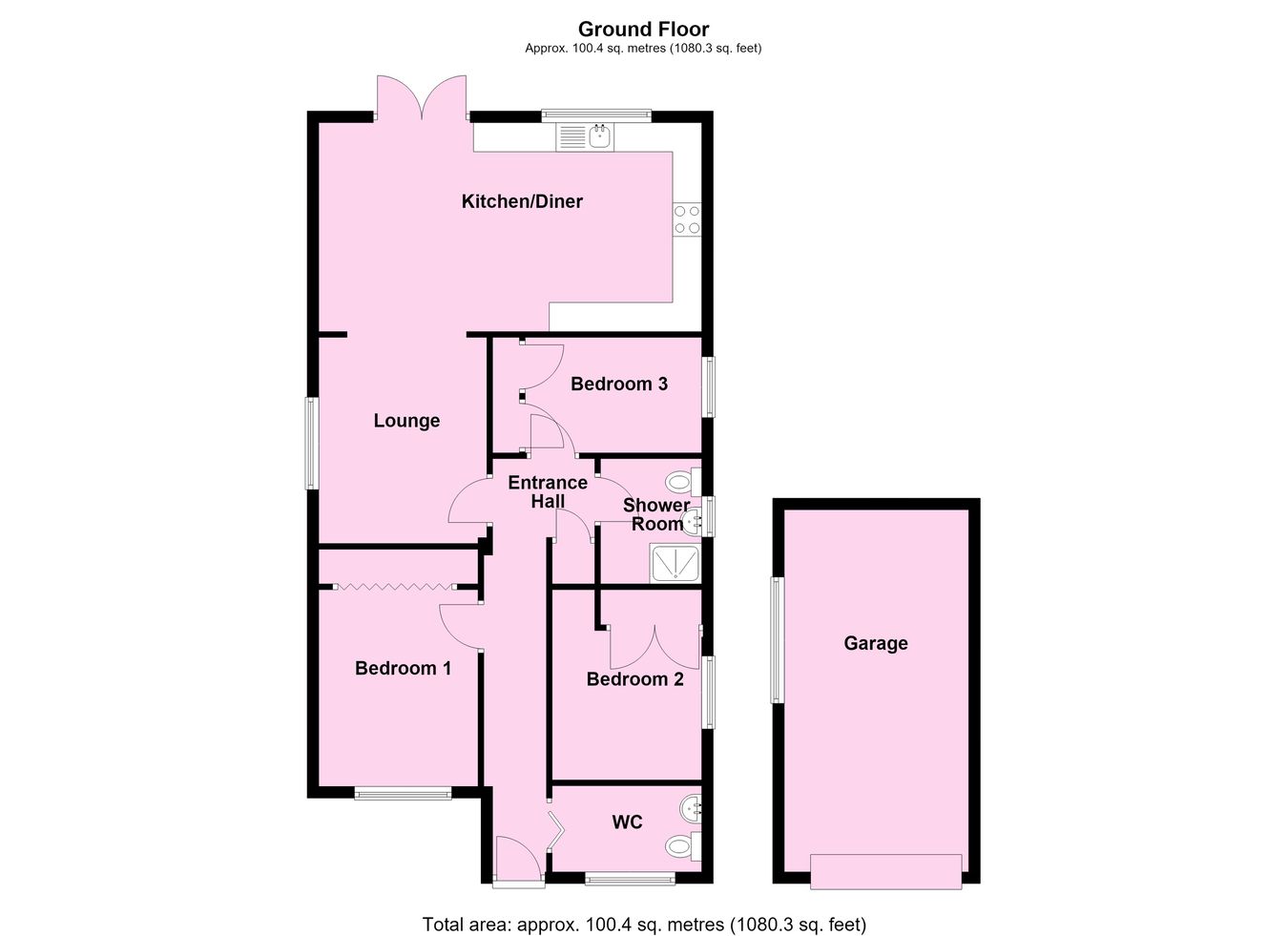 Walney Close, Hinckley floorplan