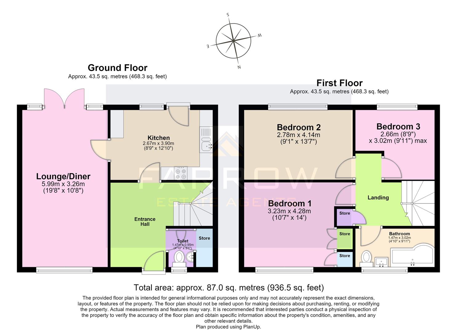 21, Campbell Grove, Grimsby floorplan