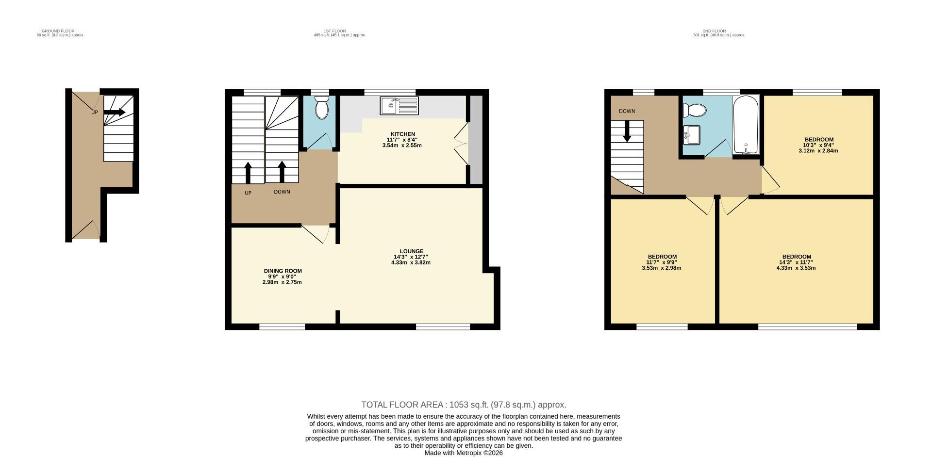 22, Coulser Close, Hemel Hempstead floorplan