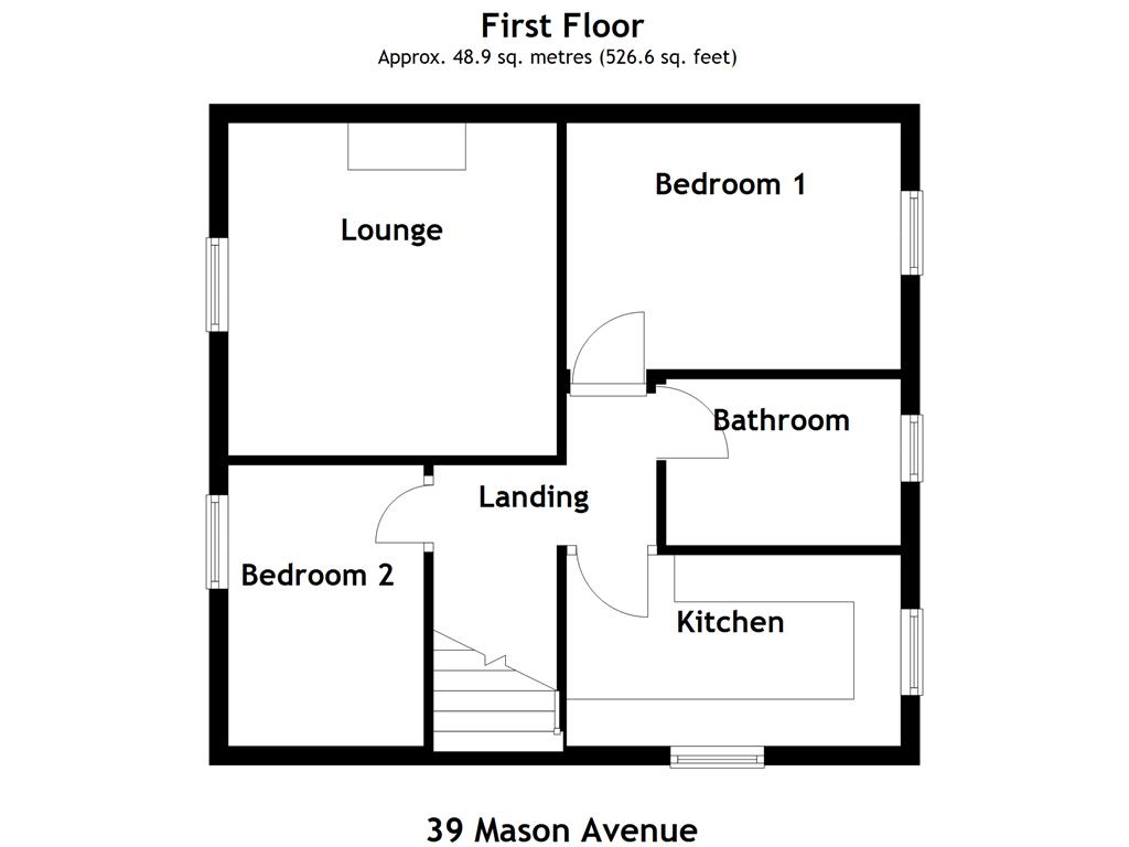 39, Mason Avenue Swallownest, Sheffield floorplan