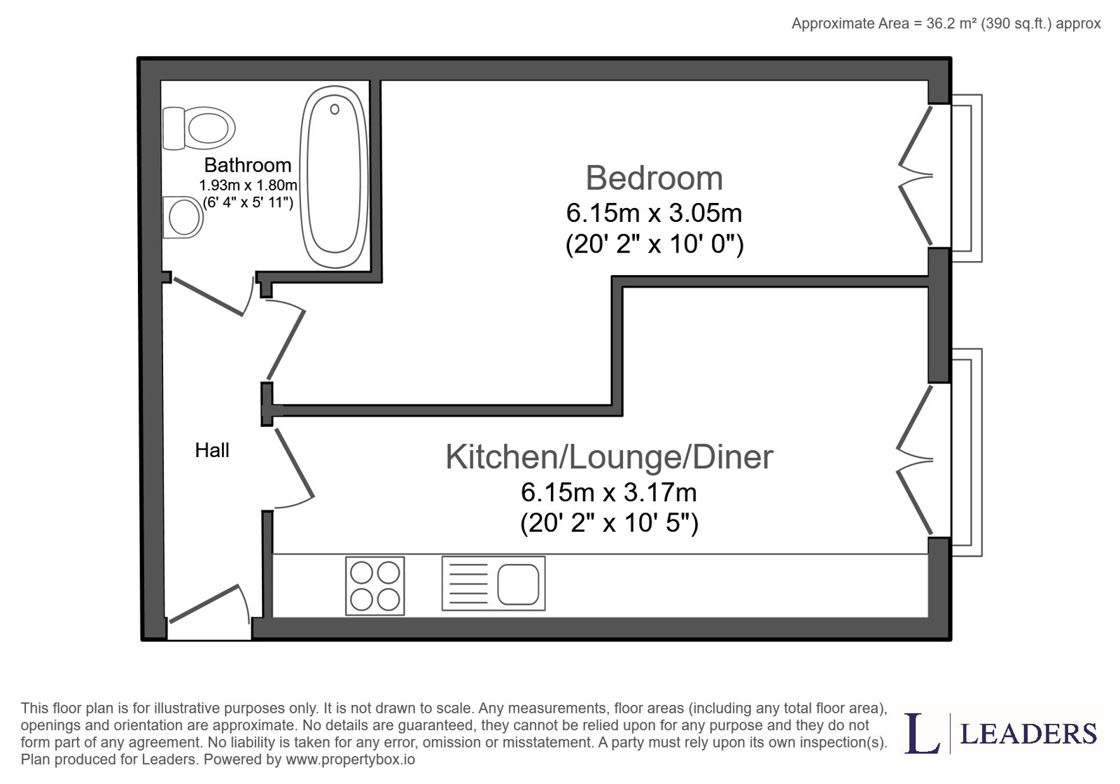 Flat 2, 49A, Granville Road, Kent floorplan