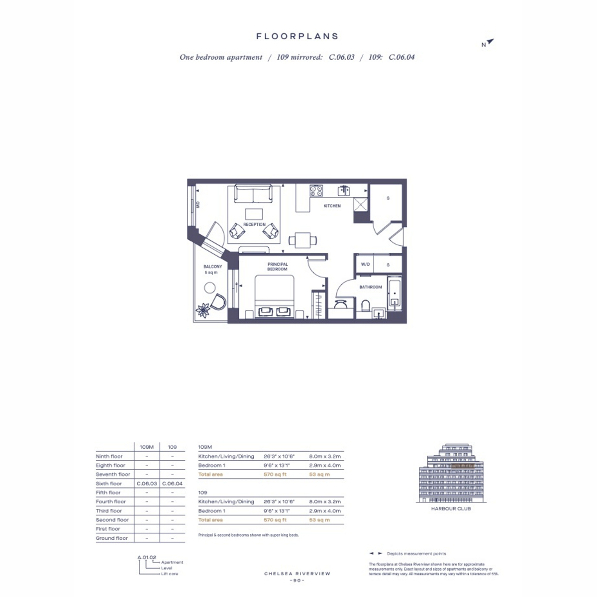Flat 69, 1, William Morris Way, London floorplan